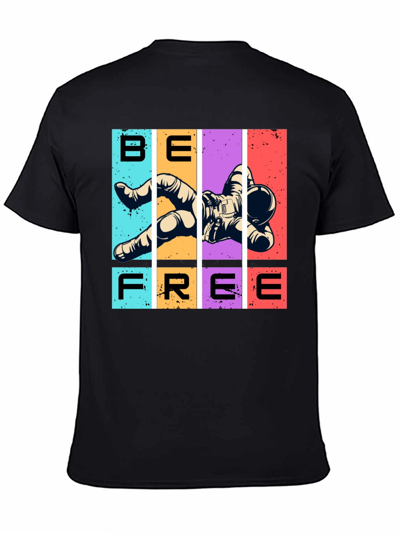 Be Free Astronaut Graphic T-Shirt