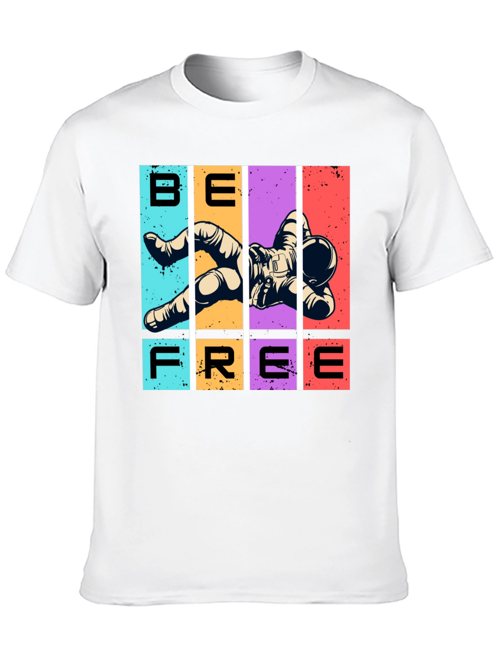 Be Free Astronaut Graphic T-Shirt