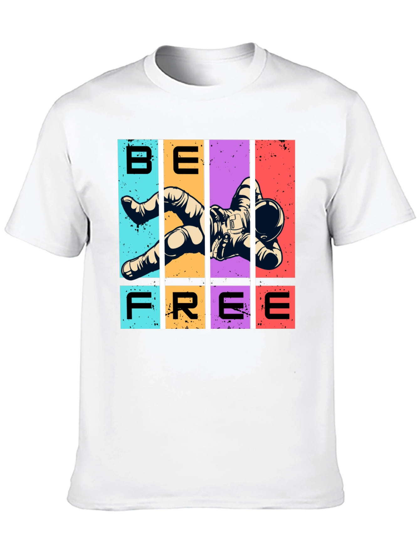 Be Free Astronaut Graphic T-Shirt