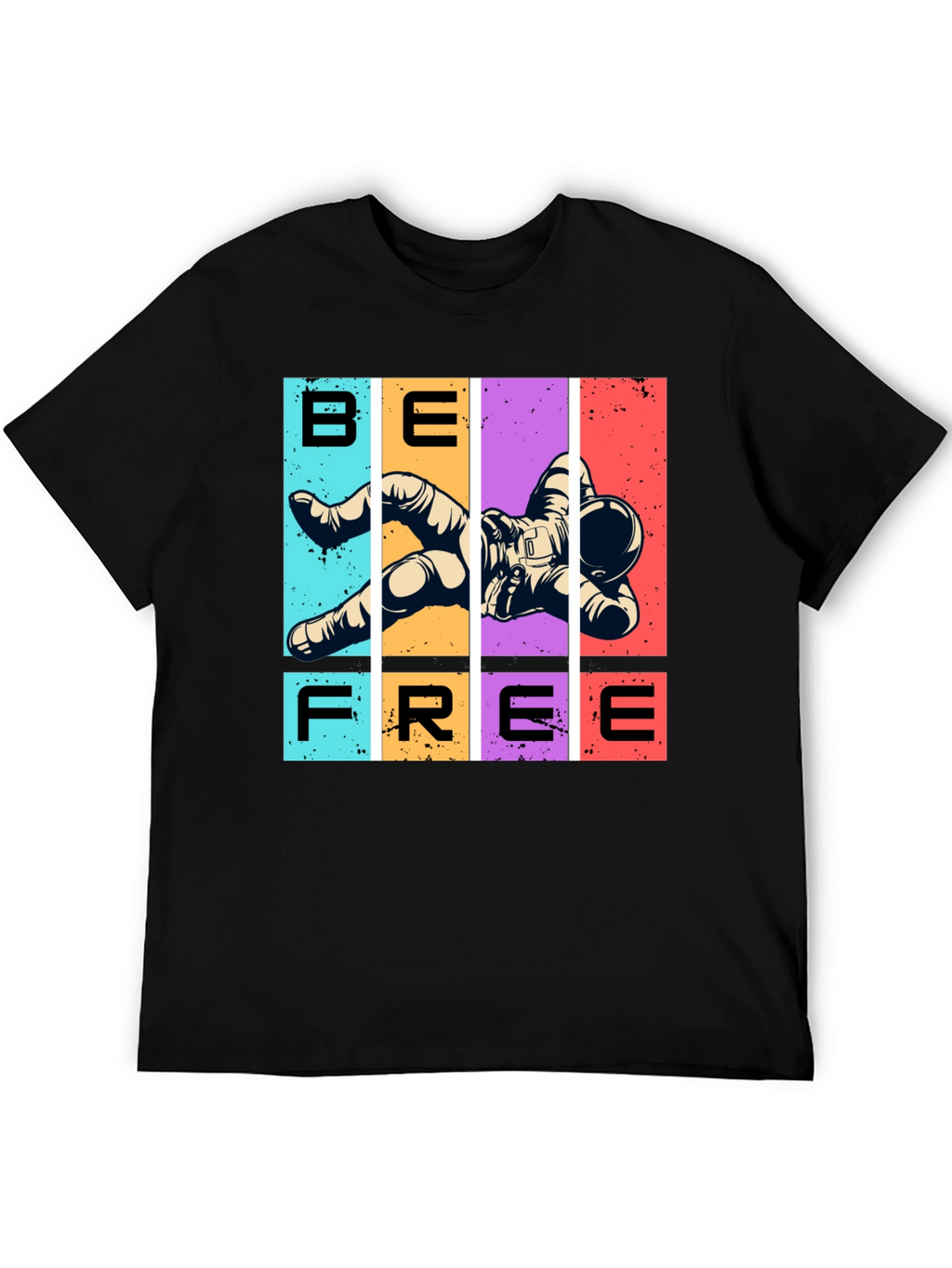 Be Free Astronaut Graphic T-Shirt