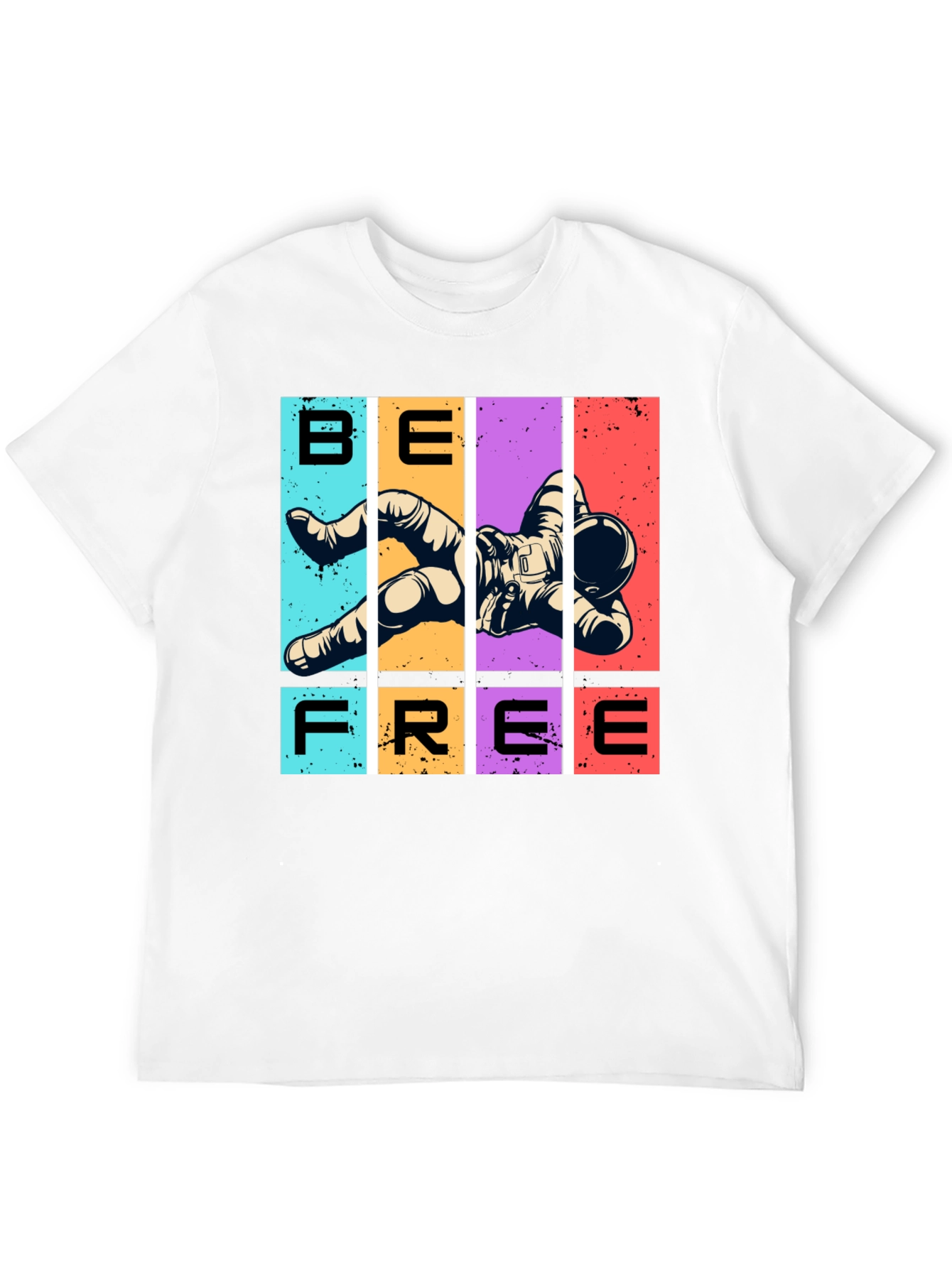 Be Free Astronaut Graphic T-Shirt