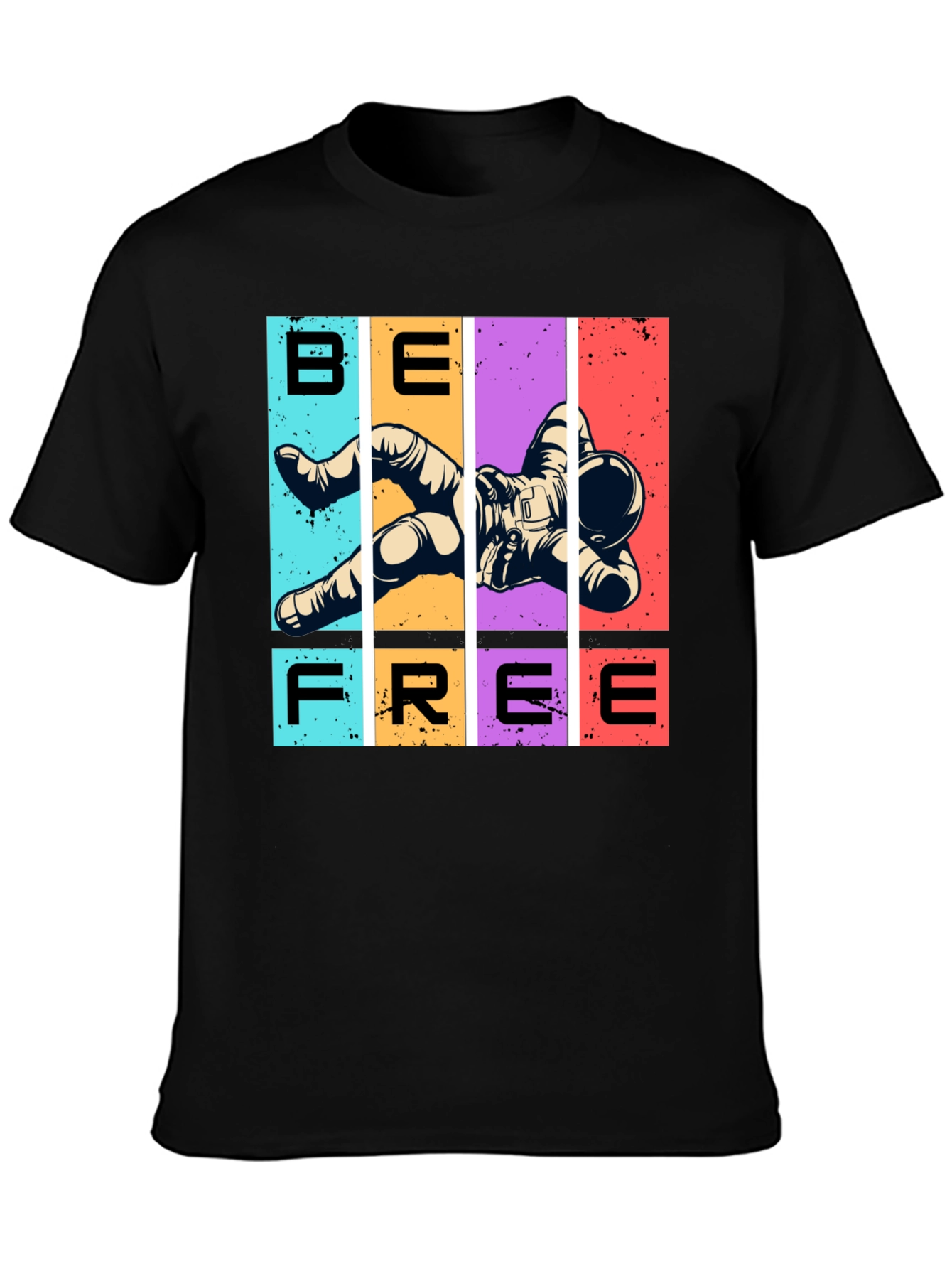 Be Free Astronaut Graphic T-Shirt