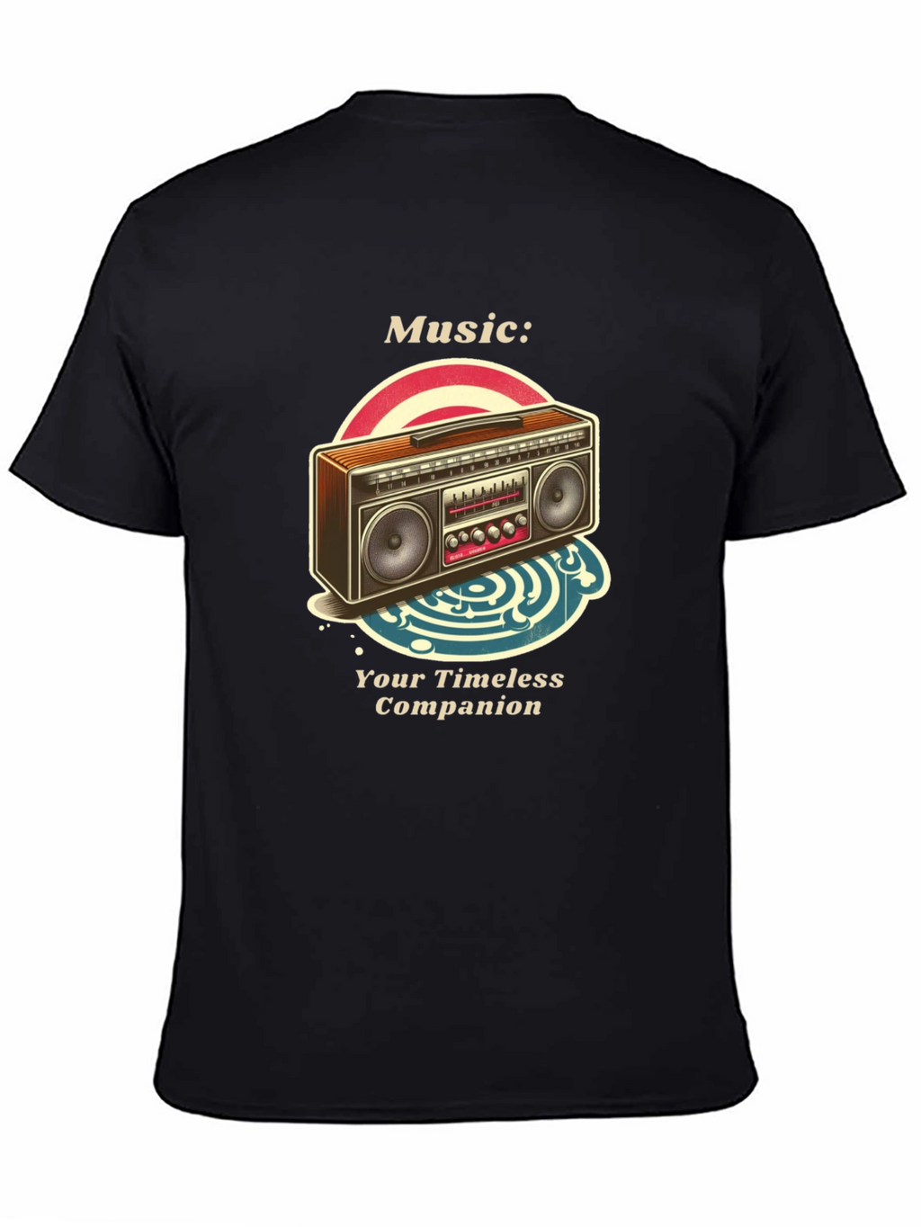 Retro Boombox Music T-Shirt - Timeless Companion