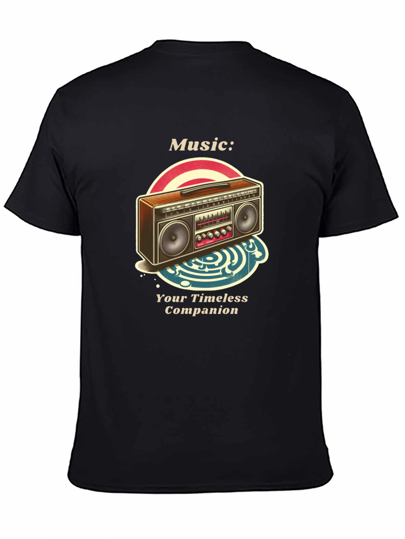 Retro Boombox Music T-Shirt - Timeless Companion