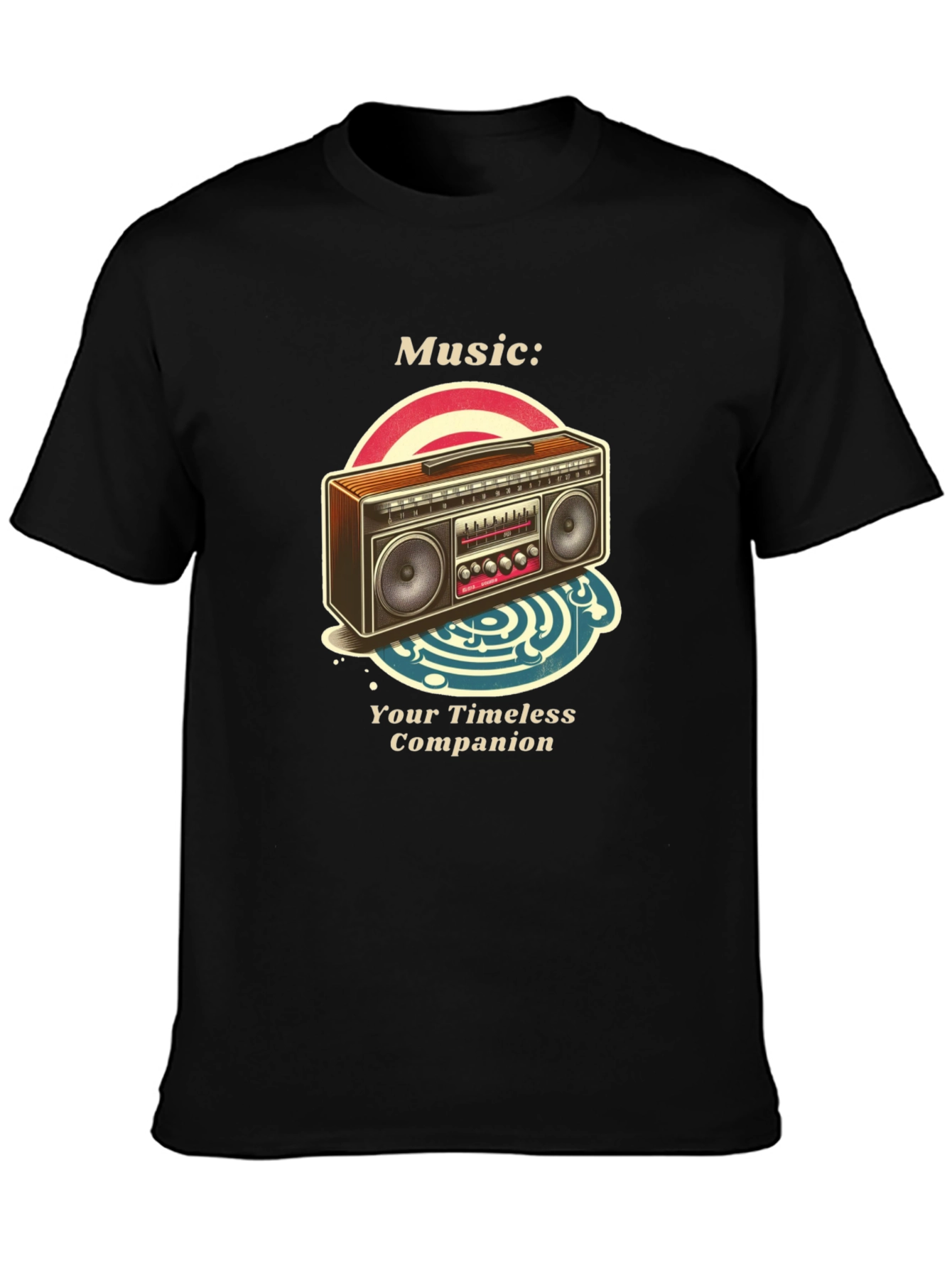 Retro Boombox Music T-Shirt - Timeless Companion