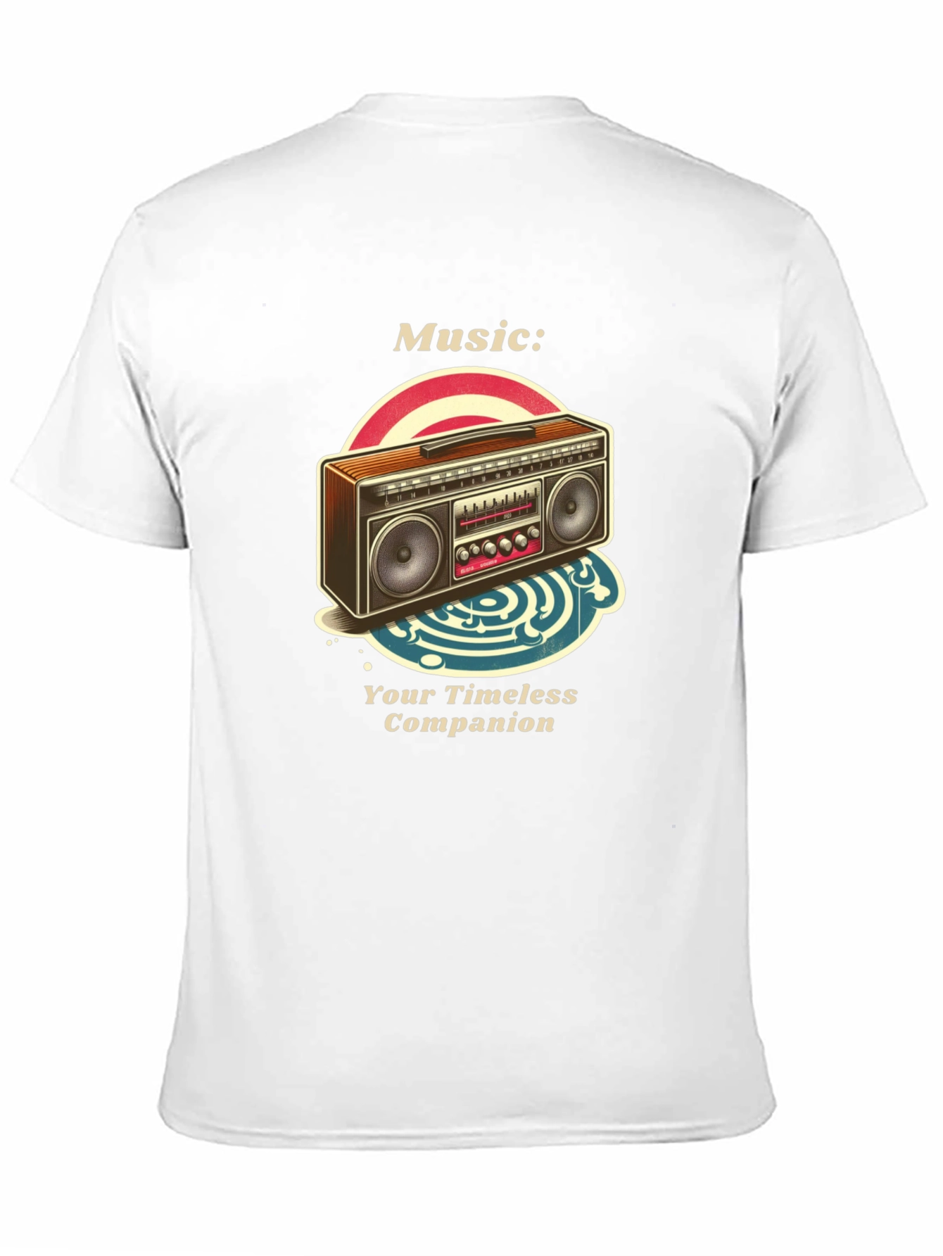 Retro Boombox Music T-Shirt - Timeless Companion