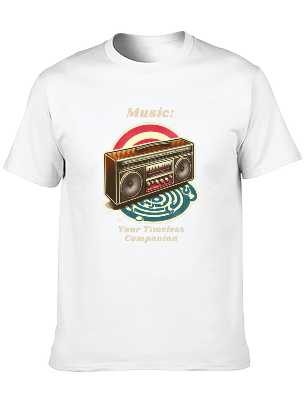 Retro Boombox Music T-Shirt - Timeless Companion