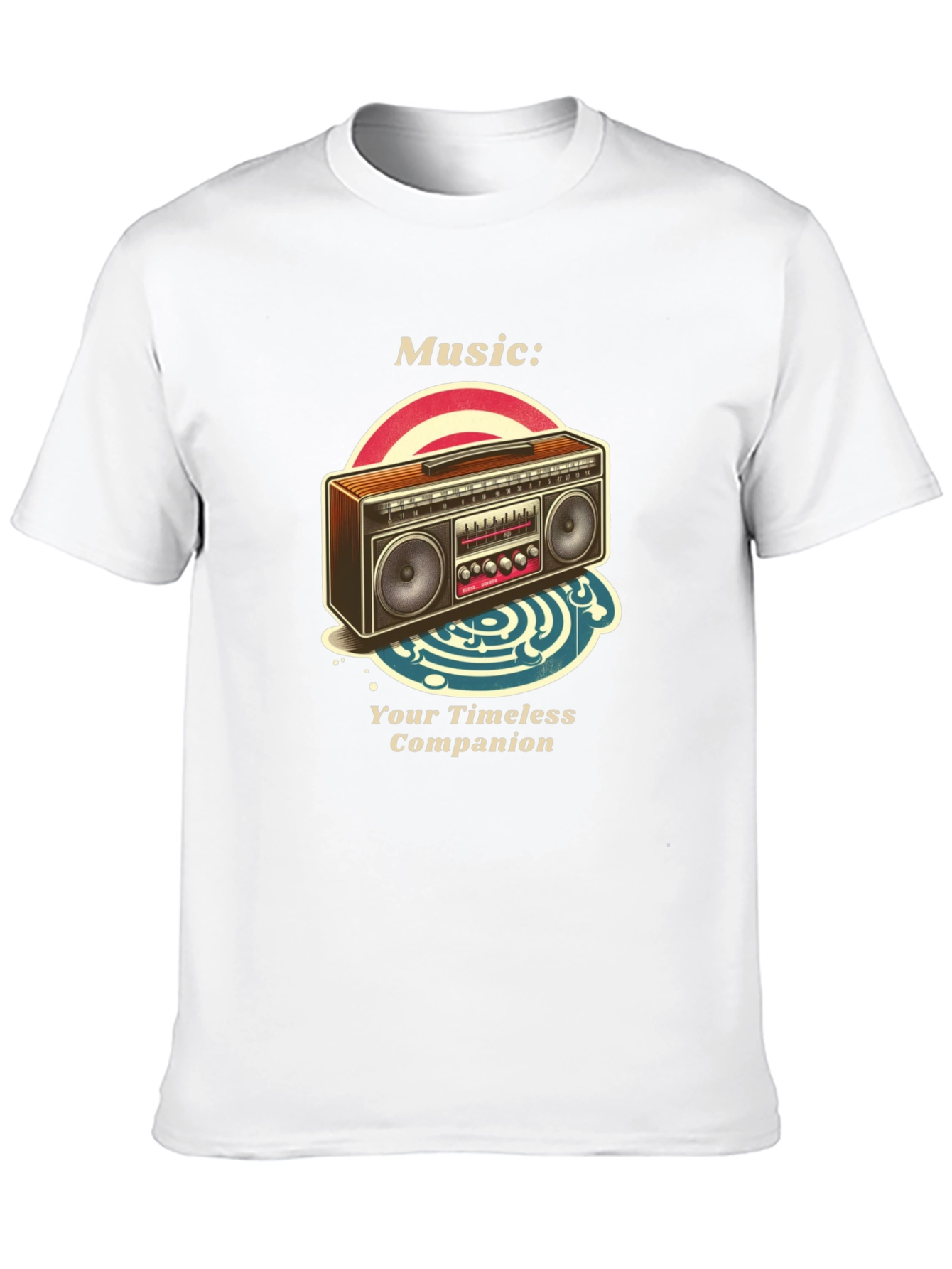 Retro Boombox Music T-Shirt - Timeless Companion
