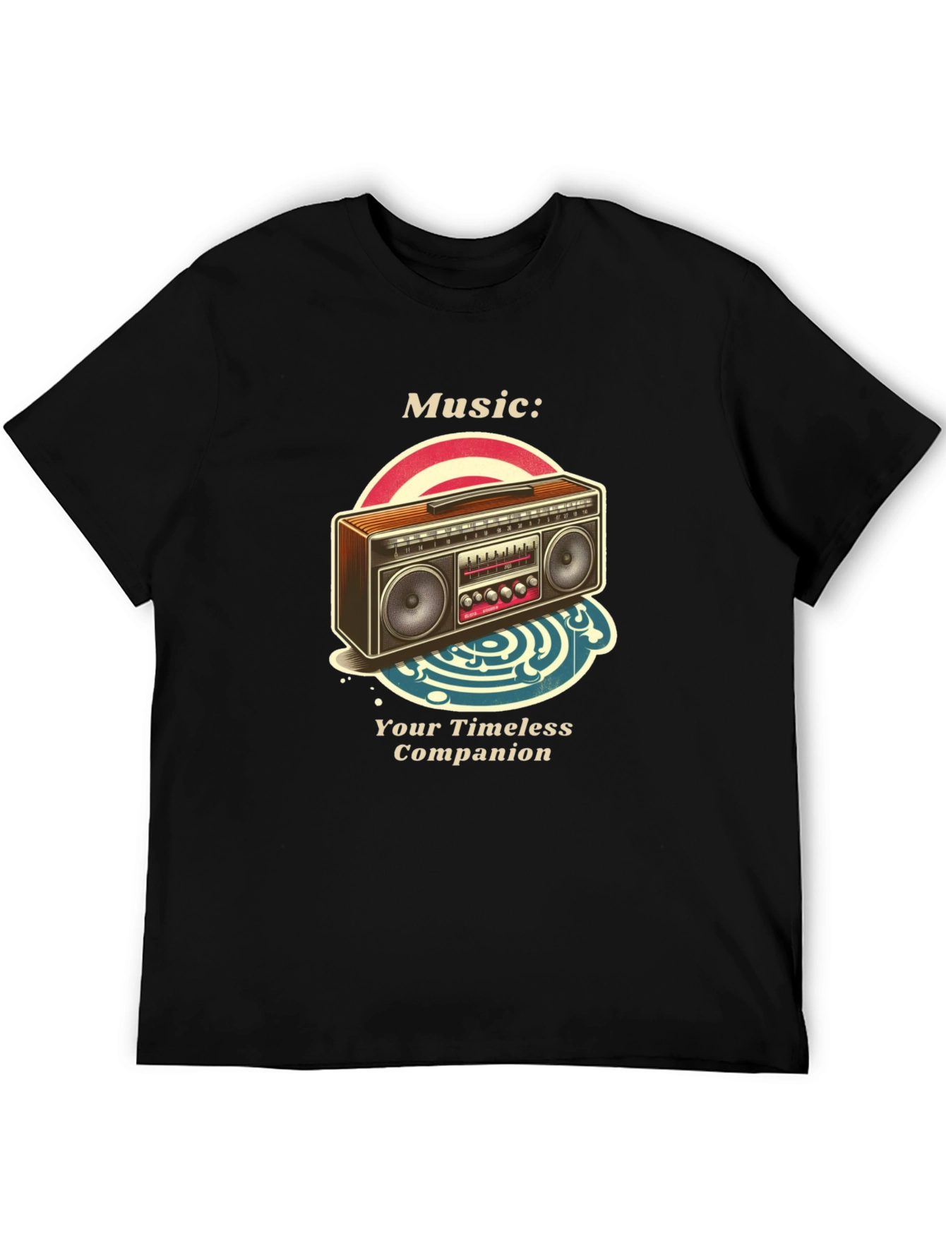 Retro Boombox Music T-Shirt - Timeless Companion
