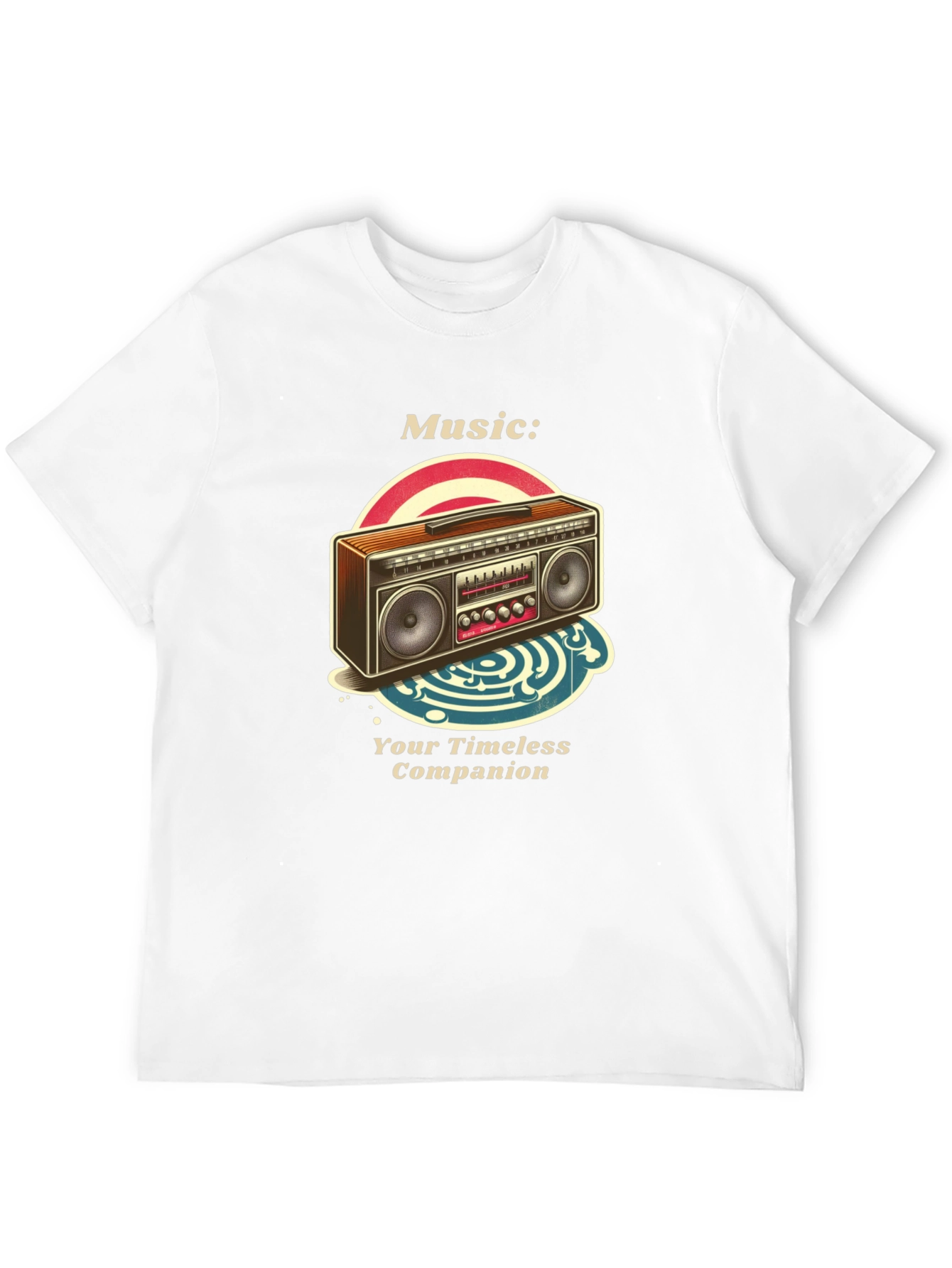 Retro Boombox Music T-Shirt - Timeless Companion