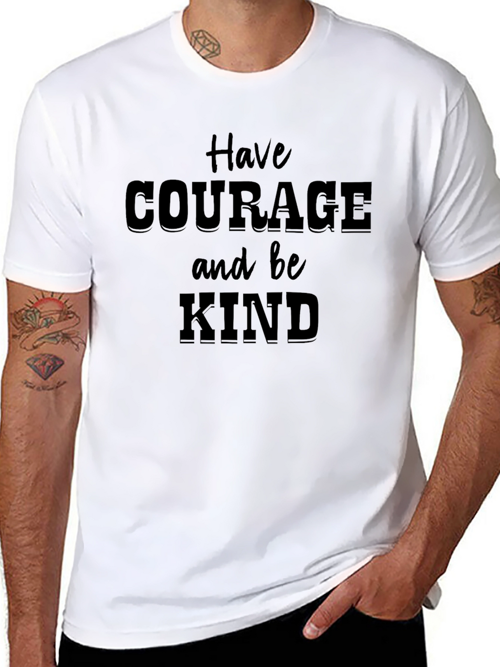 Courage & Kind T-Shirt - Inspirational Graphic Tee