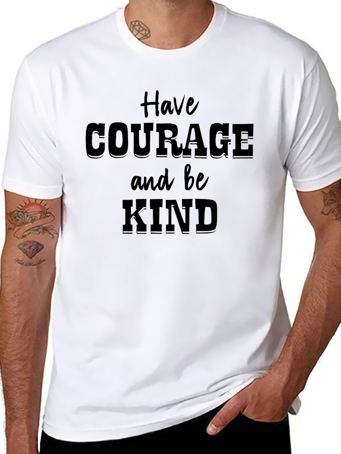Courage & Kind T-Shirt - Inspirational Graphic Tee