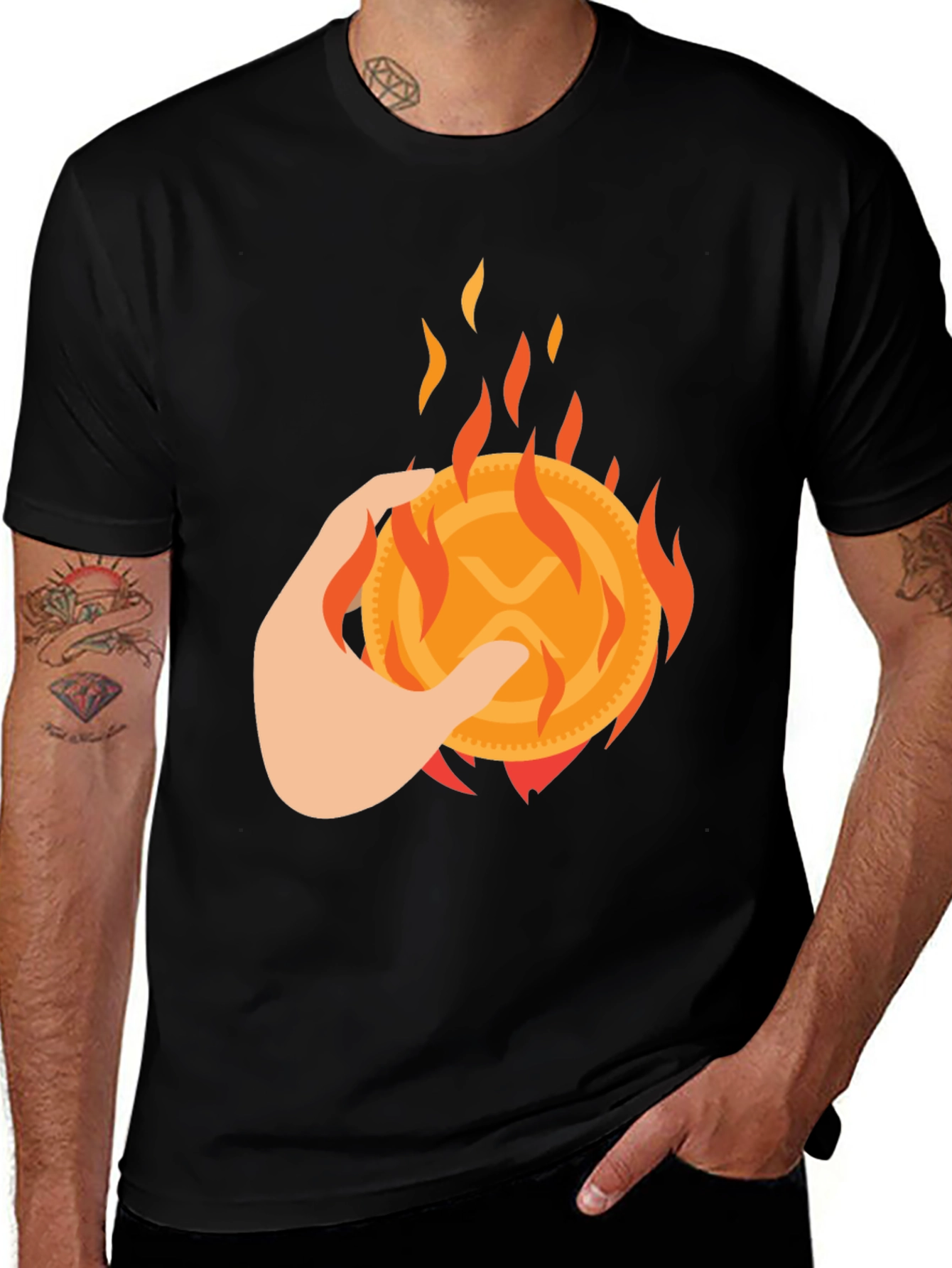 Burning XRP Crypto T-Shirt