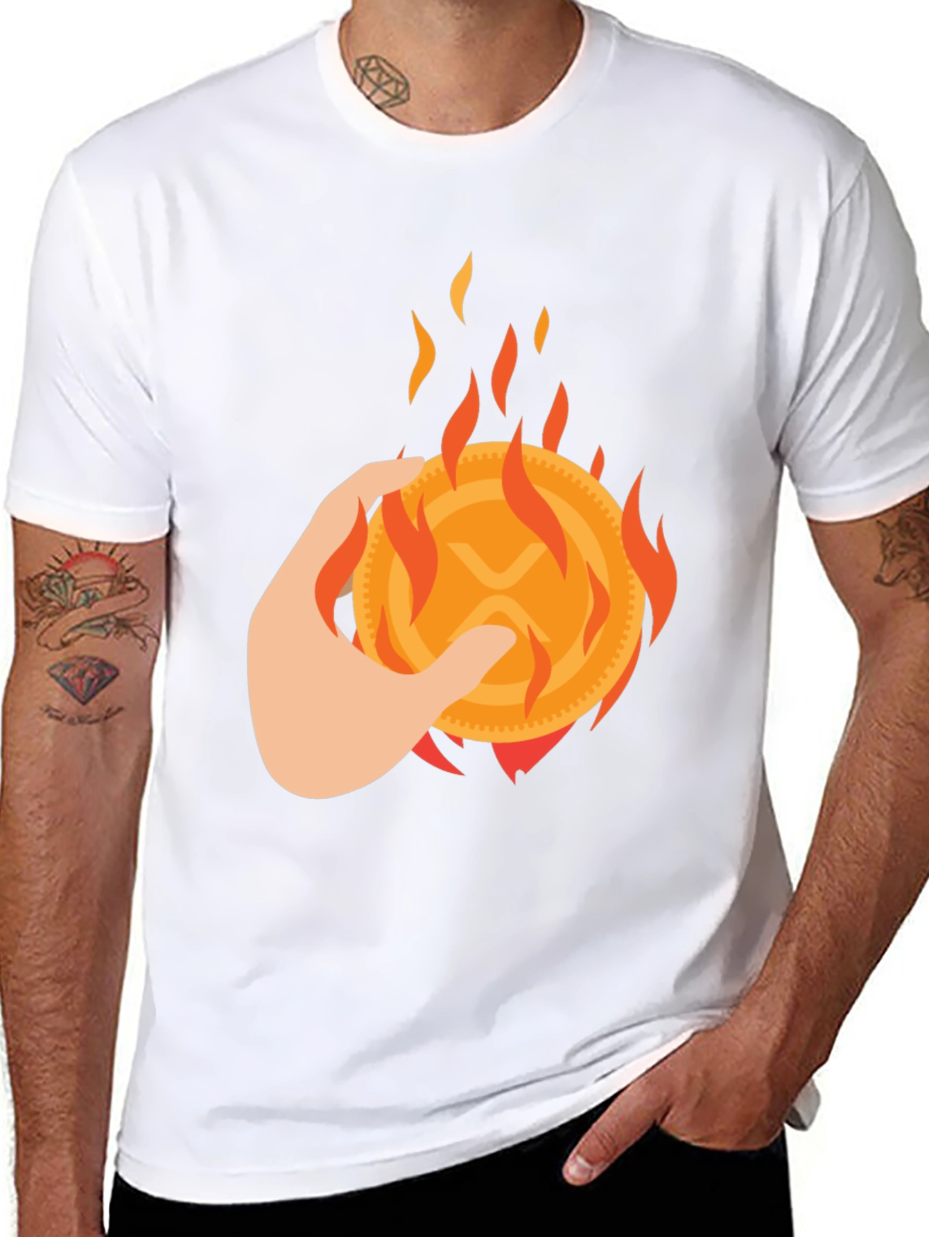 Burning XRP Crypto T-Shirt
