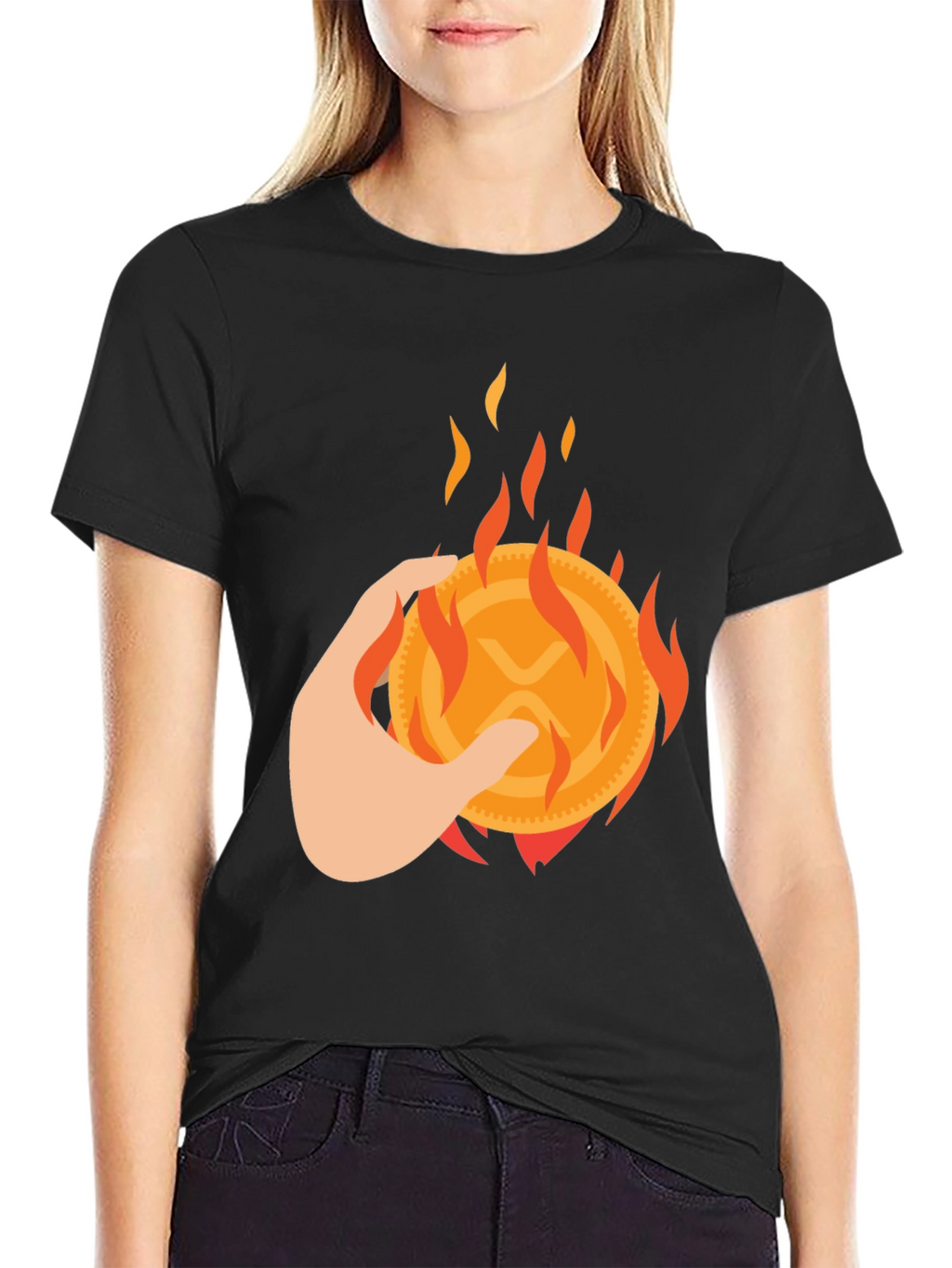 Burning XRP Crypto T-Shirt