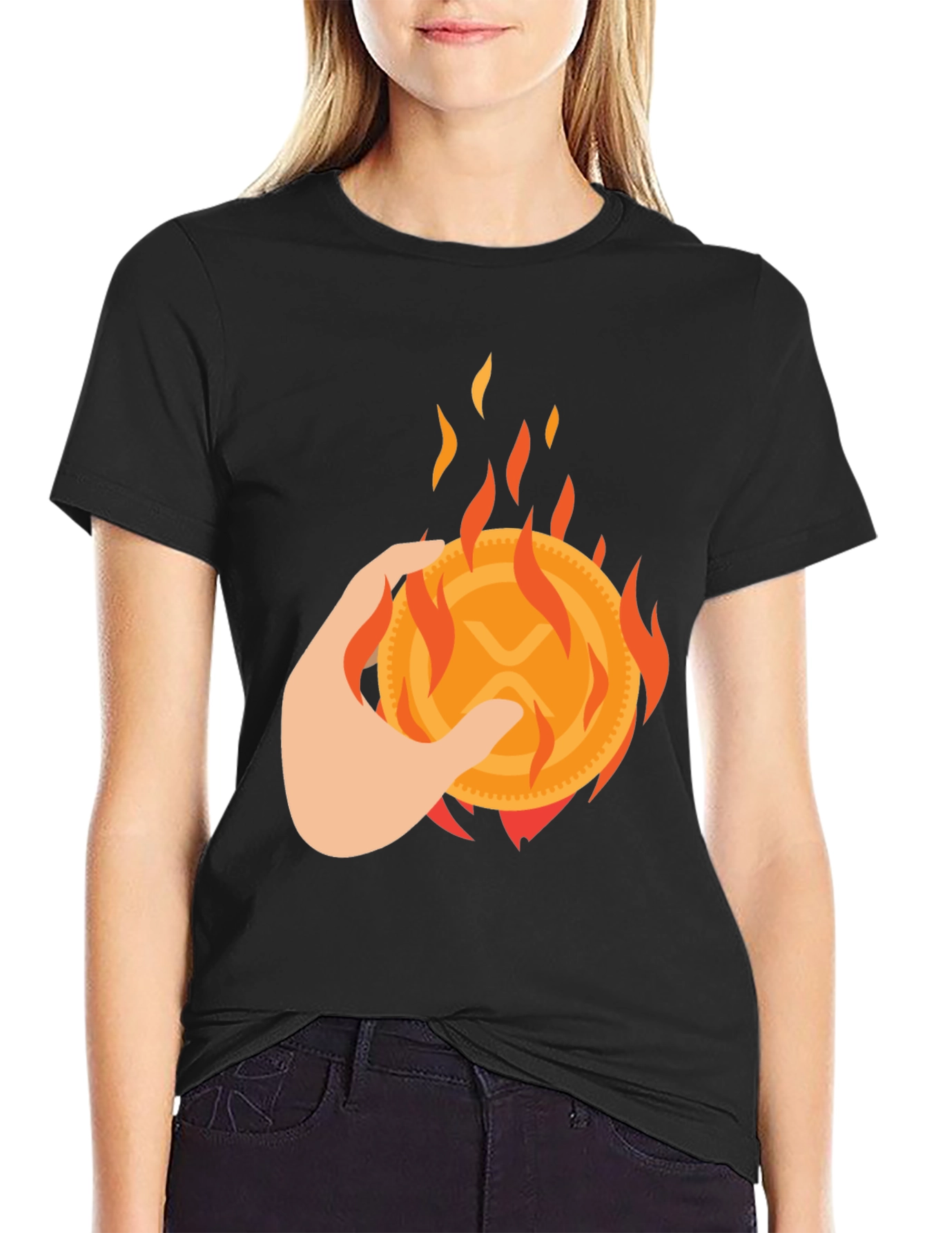 Burning XRP Crypto T-Shirt