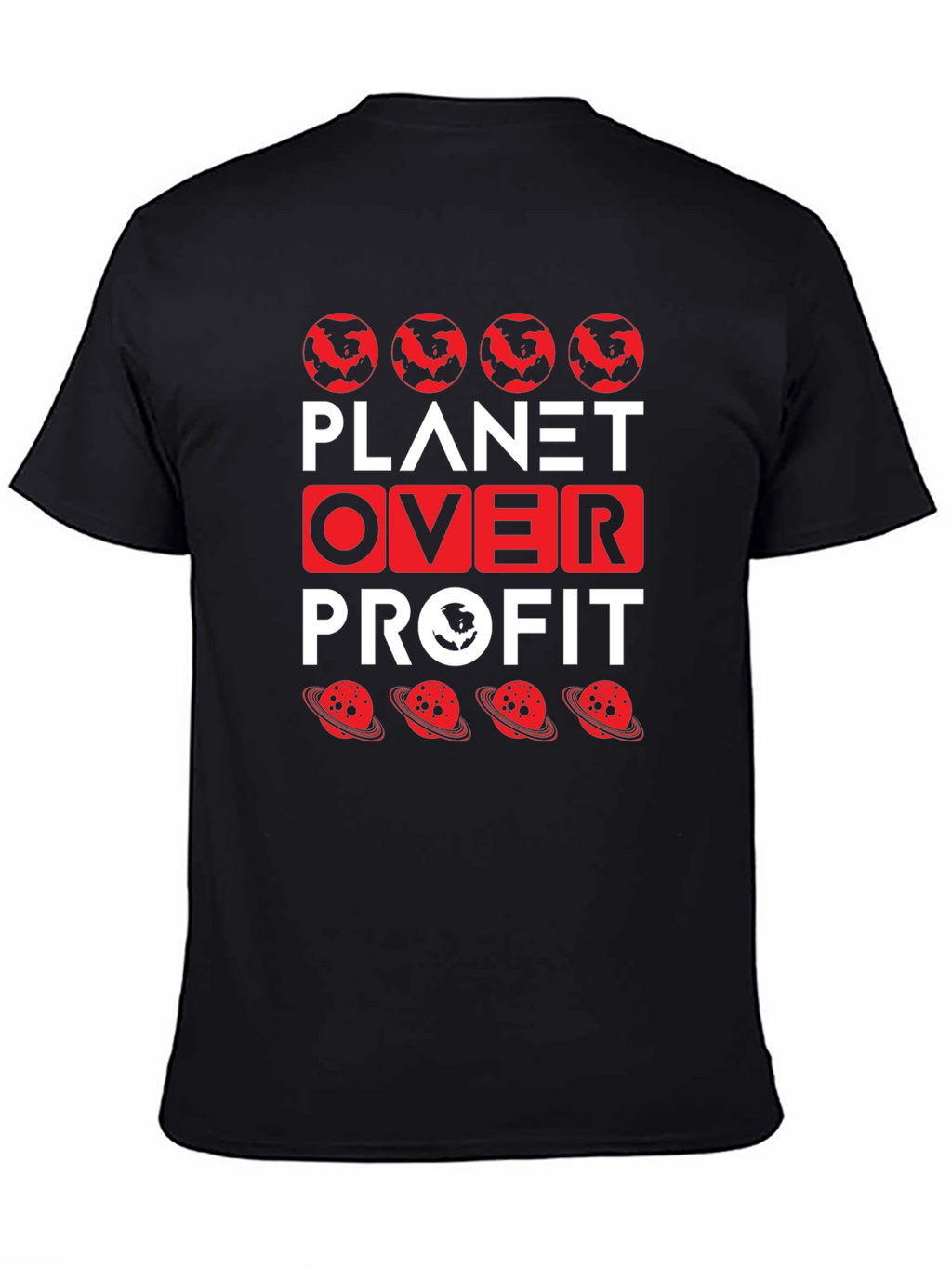 Planet Over Profit Graphic Tee - Eco-Friendly