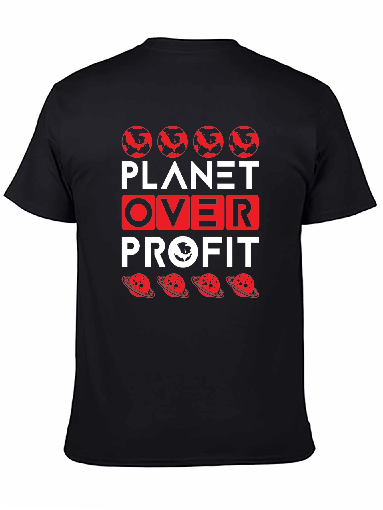 Planet Over Profit Graphic Tee - Eco-Friendly