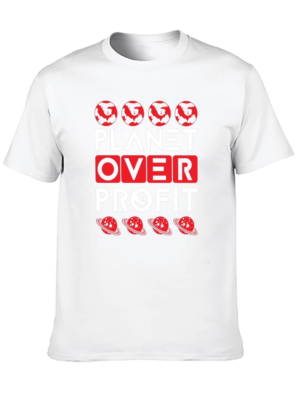 Planet Over Profit Graphic Tee - Eco-Friendly