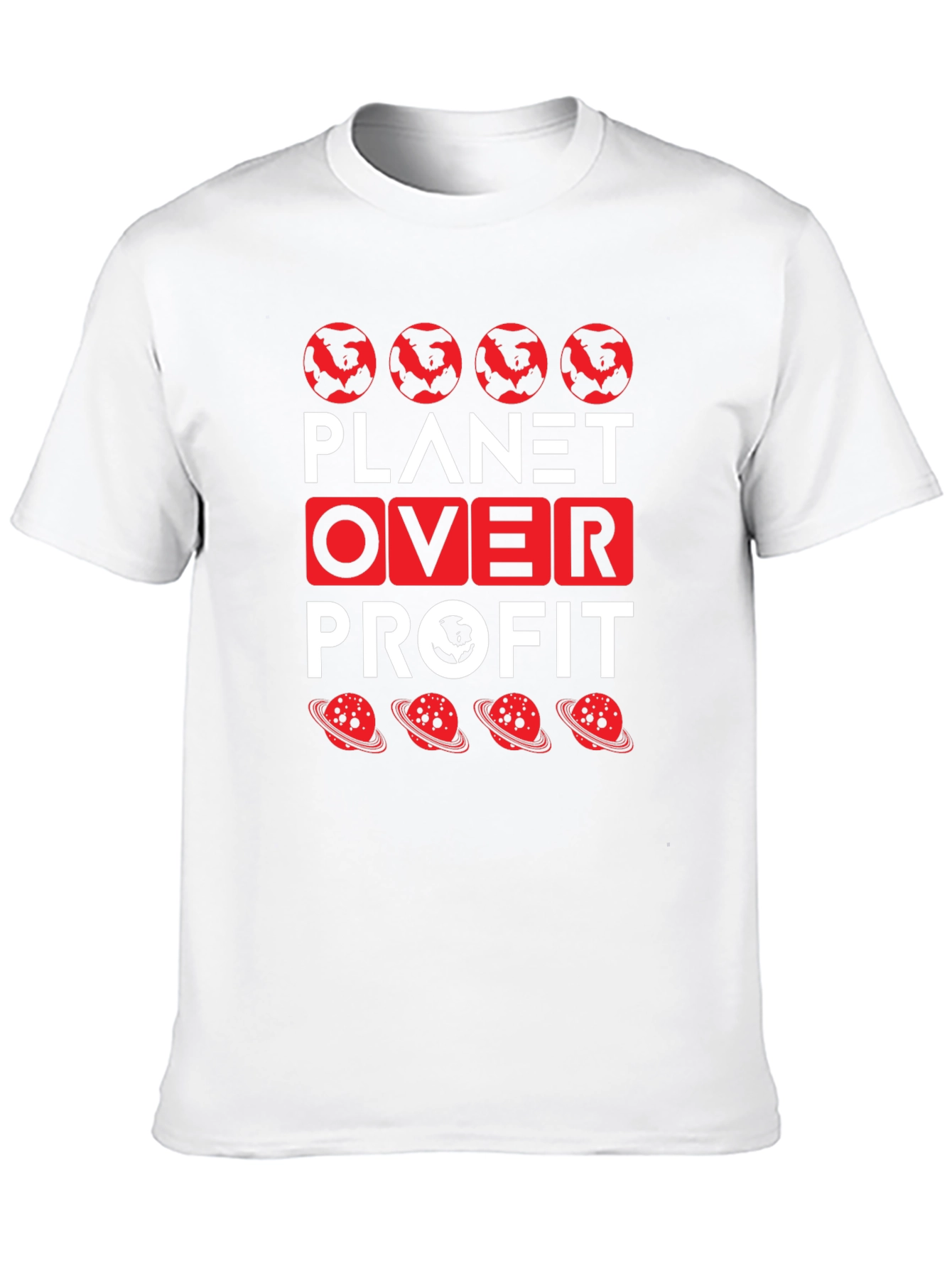 Planet Over Profit Graphic Tee - Eco-Friendly