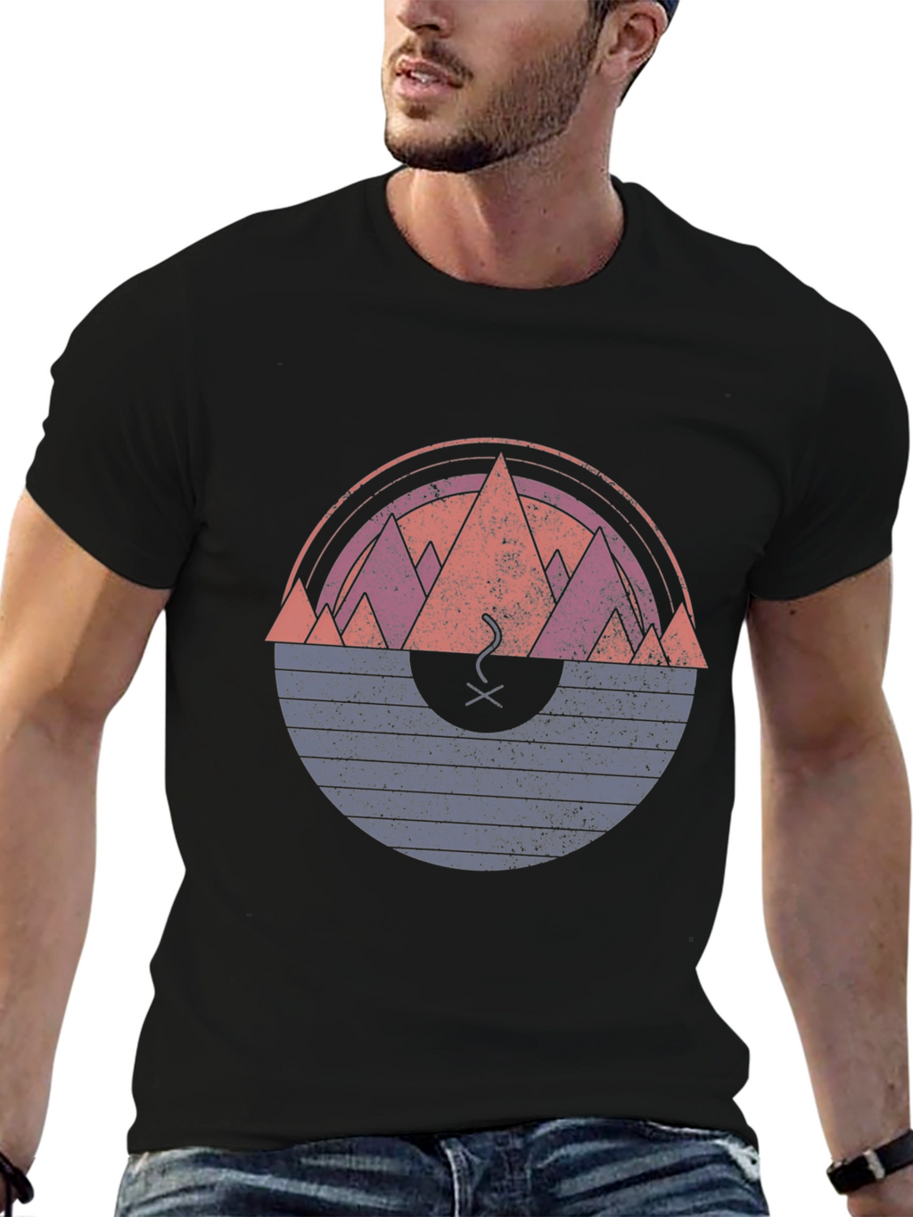 Mountain Sunset Graphic Tee - Unique Design