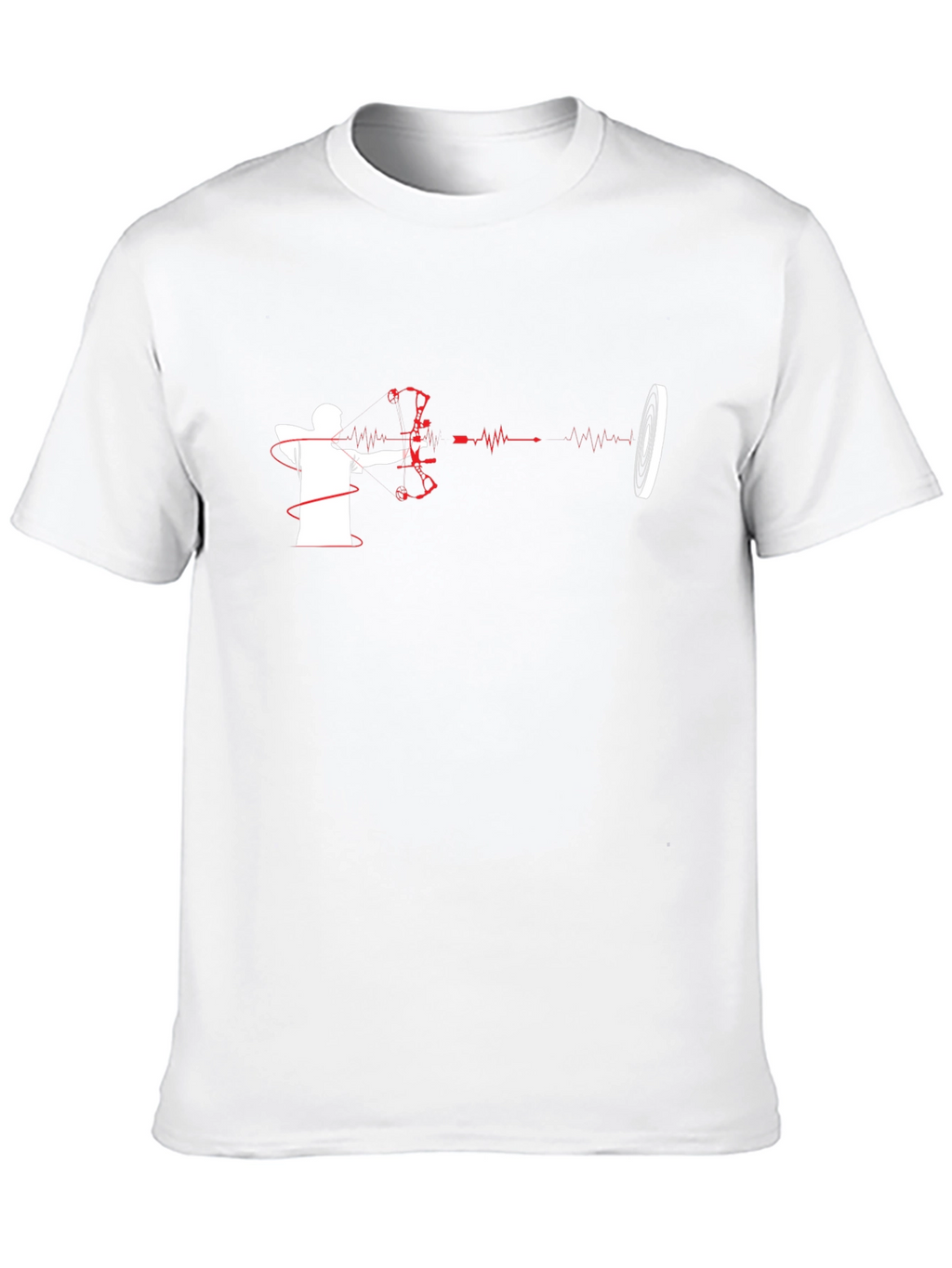 Archery Heartbeat T-Shirt - Target Practice Tee