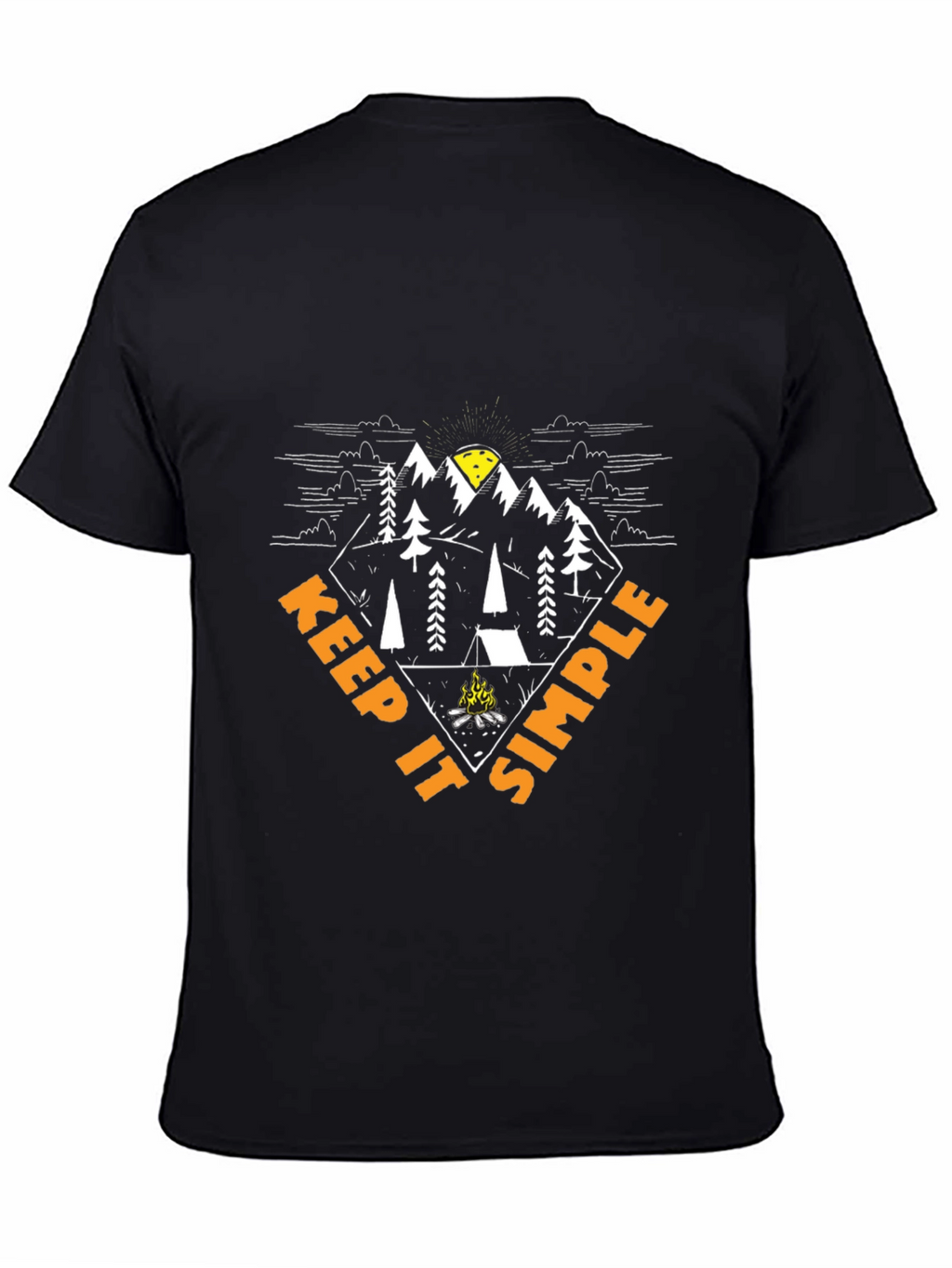 Keep It Simple Camping Graphic T-Shirt