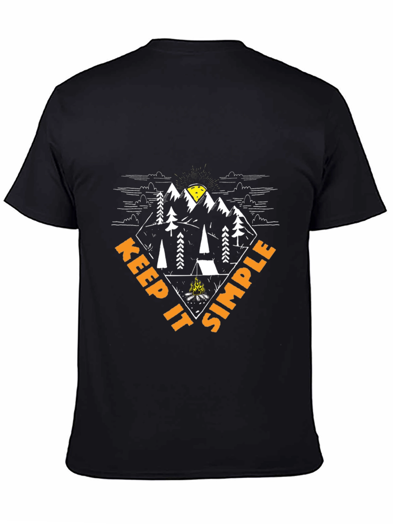 Keep It Simple Camping Graphic T-Shirt