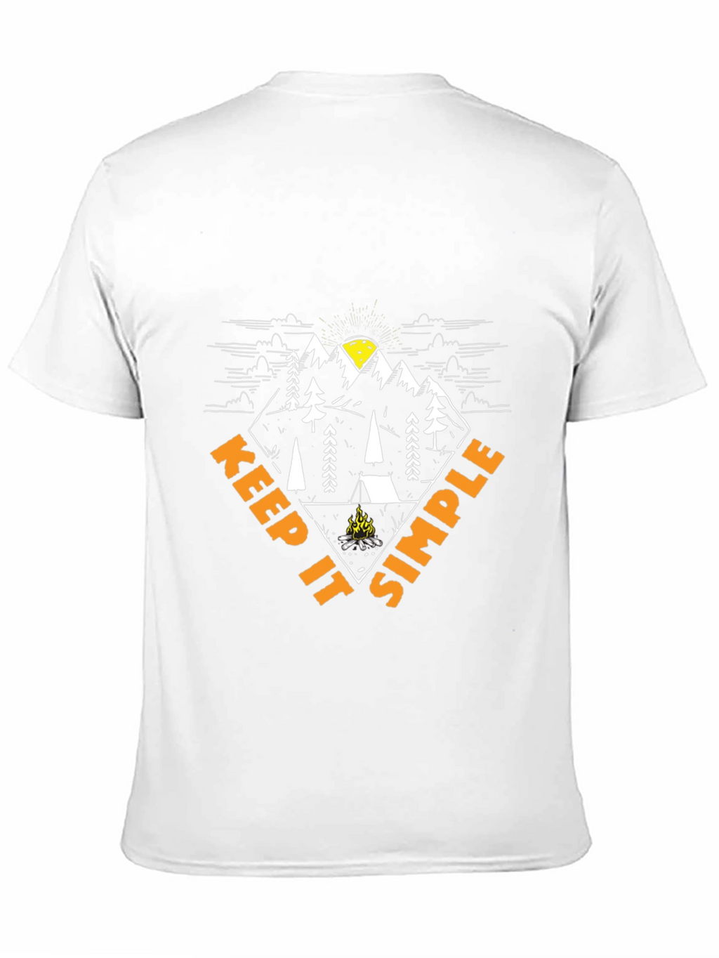 Keep It Simple Camping Graphic T-Shirt