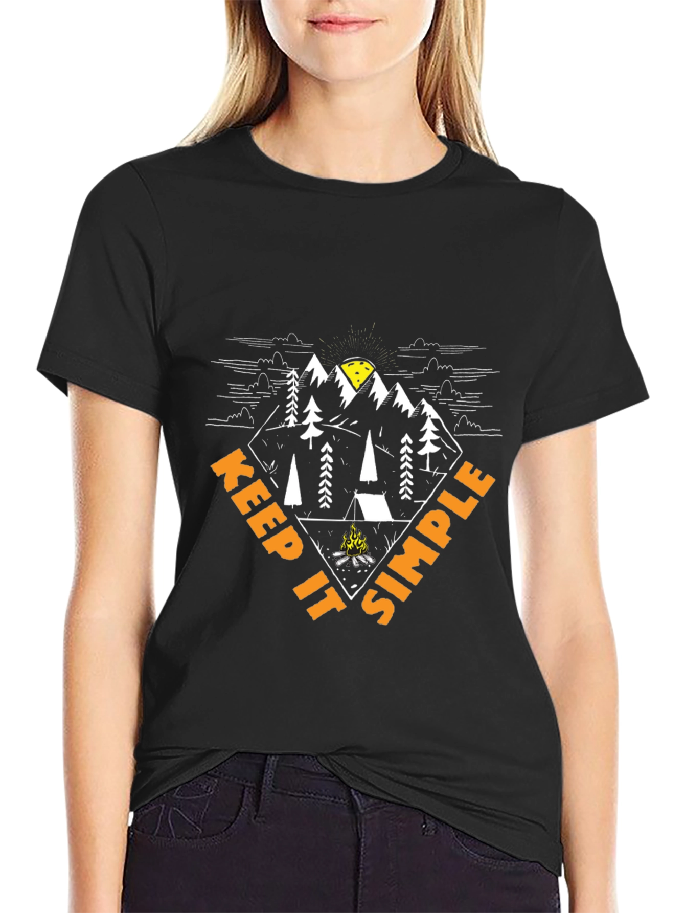 Keep It Simple Camping Graphic T-Shirt