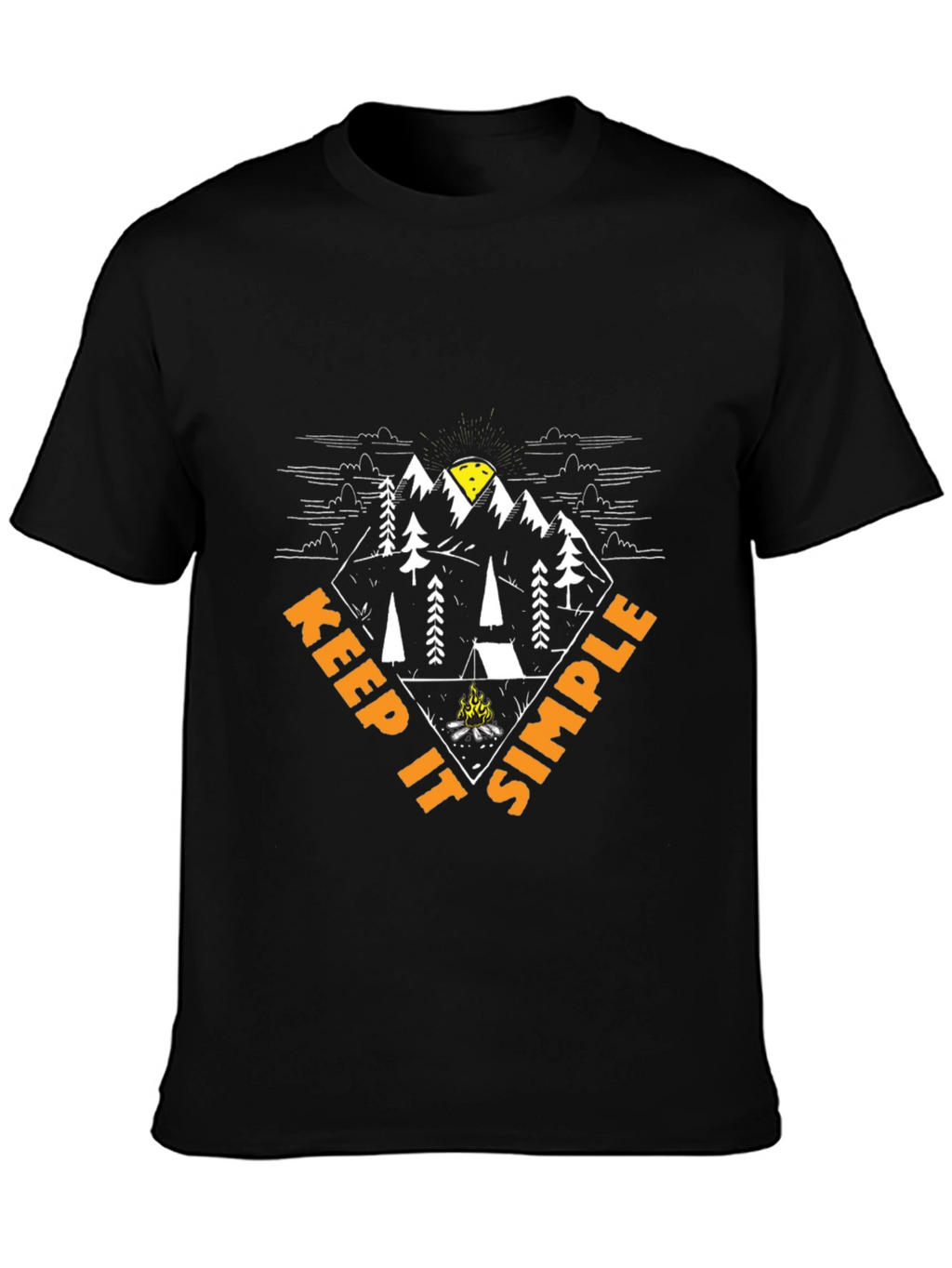 Keep It Simple Camping Graphic T-Shirt