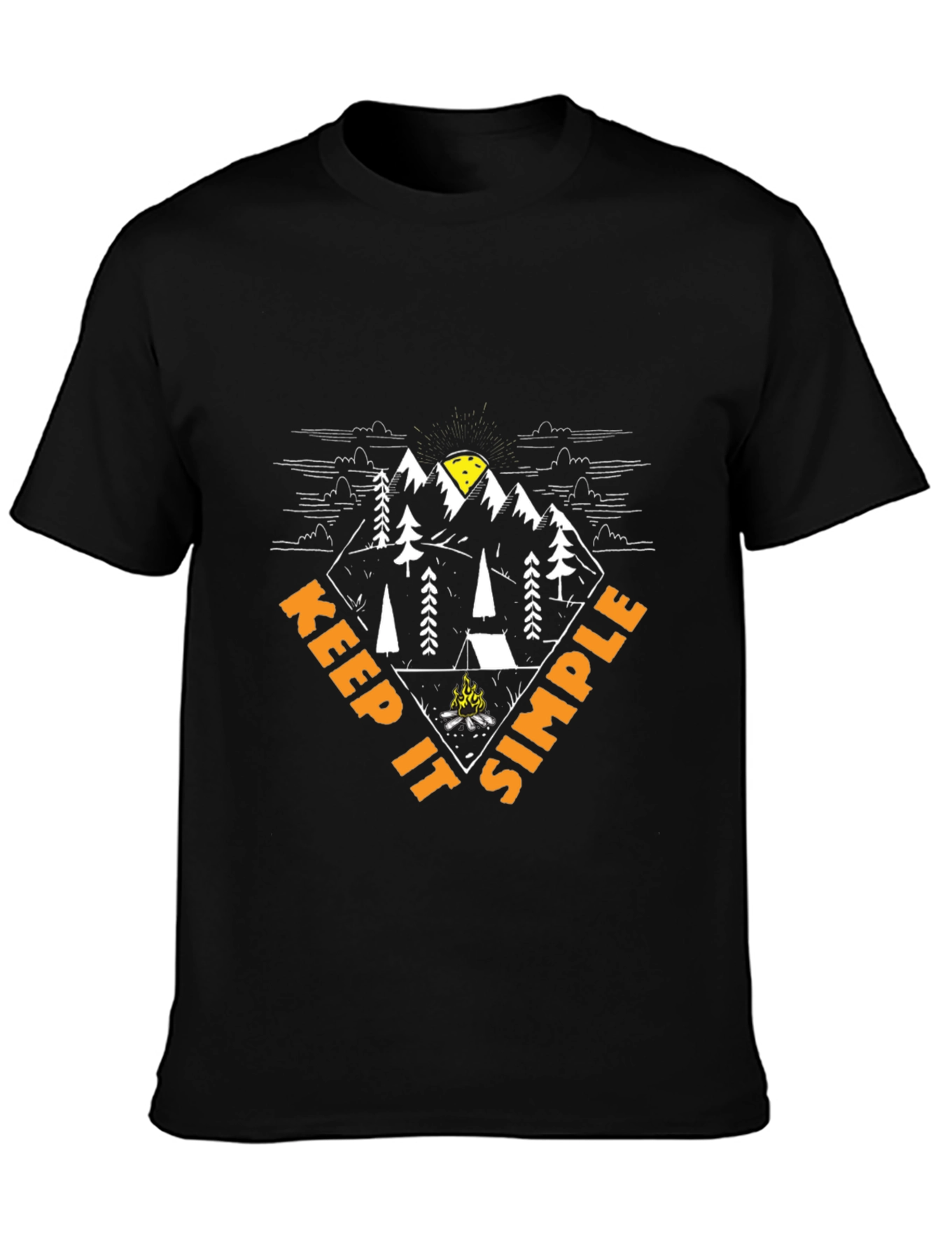 Keep It Simple Camping Graphic T-Shirt
