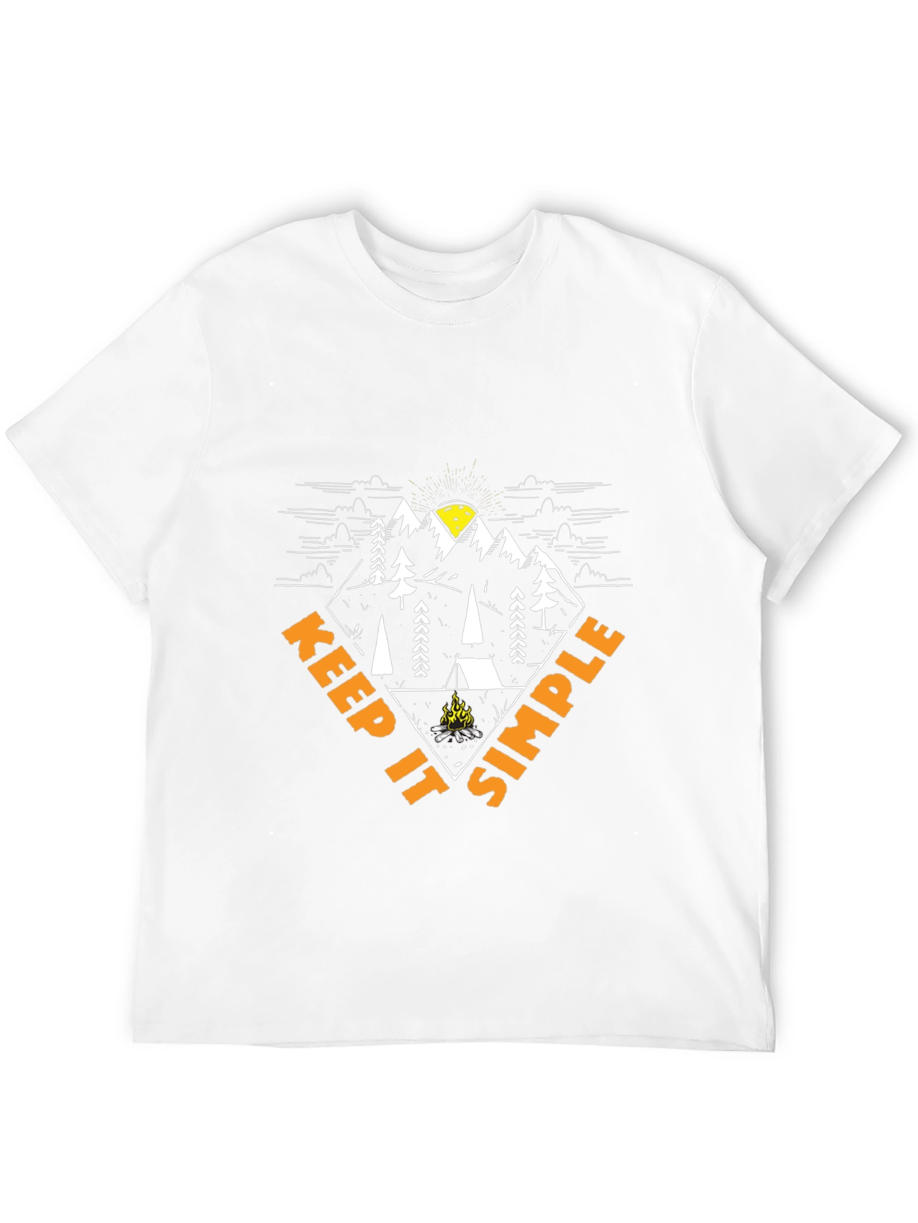 Keep It Simple Camping Graphic T-Shirt