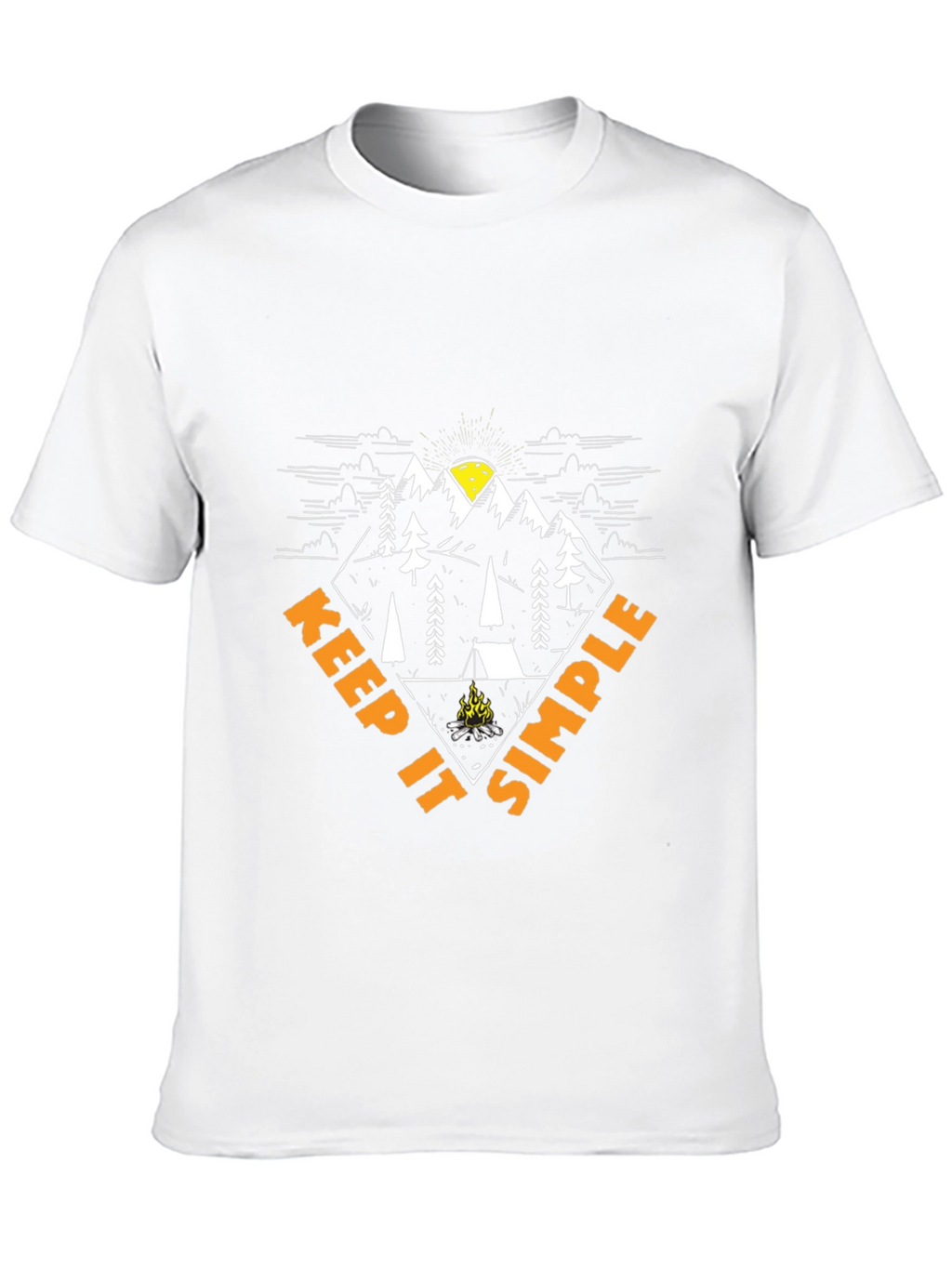 Keep It Simple Camping Graphic T-Shirt