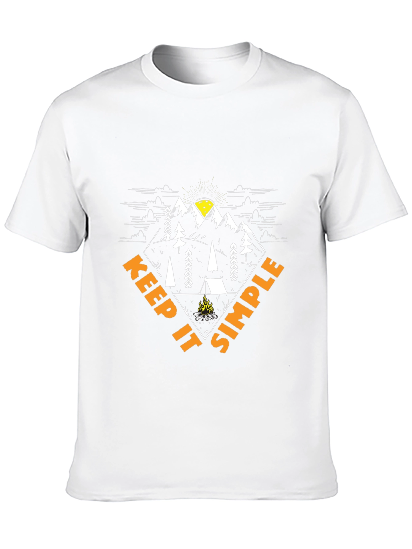 Keep It Simple Camping Graphic T-Shirt