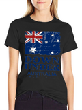 Down Under Australia Flag Graphic T-Shirt
