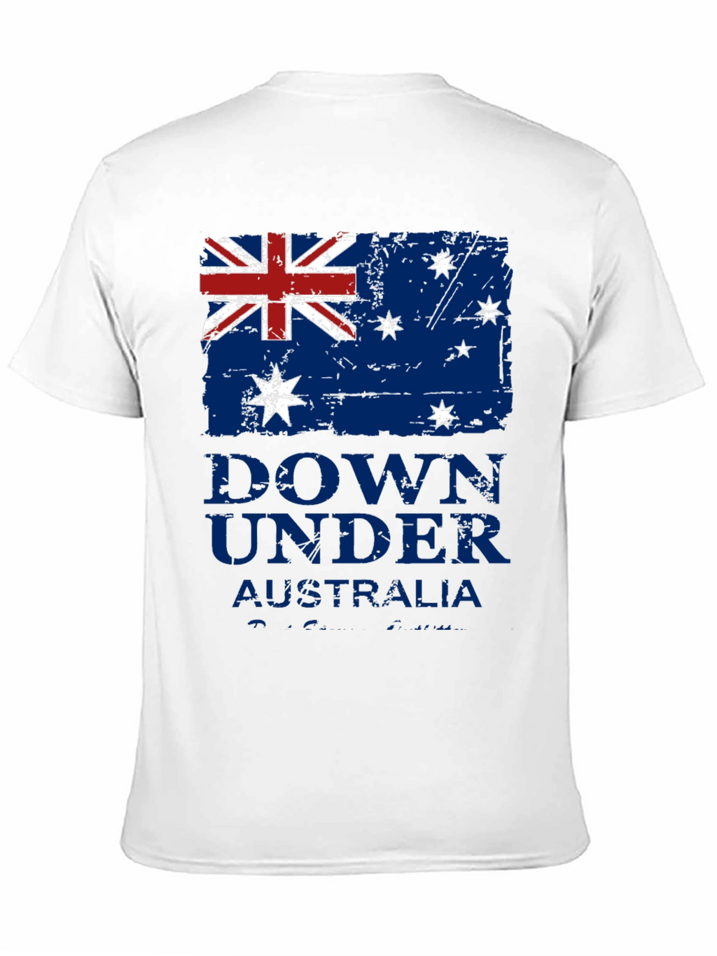 Down Under Australia Flag Graphic T-Shirt