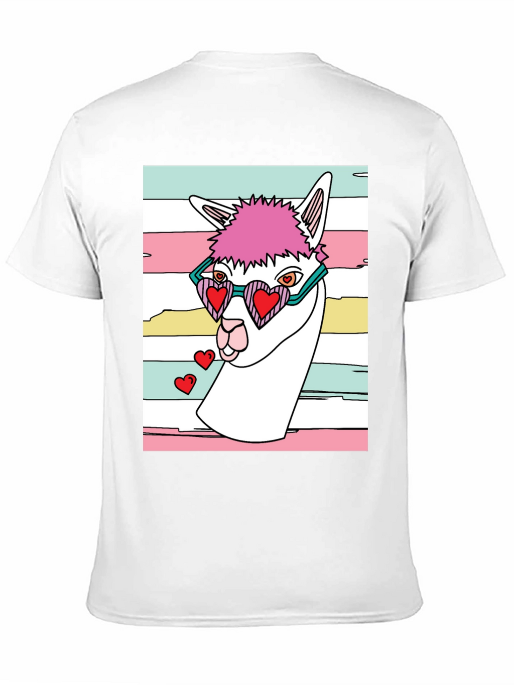 Llama Love T-Shirt - Quirky Graphic Tee