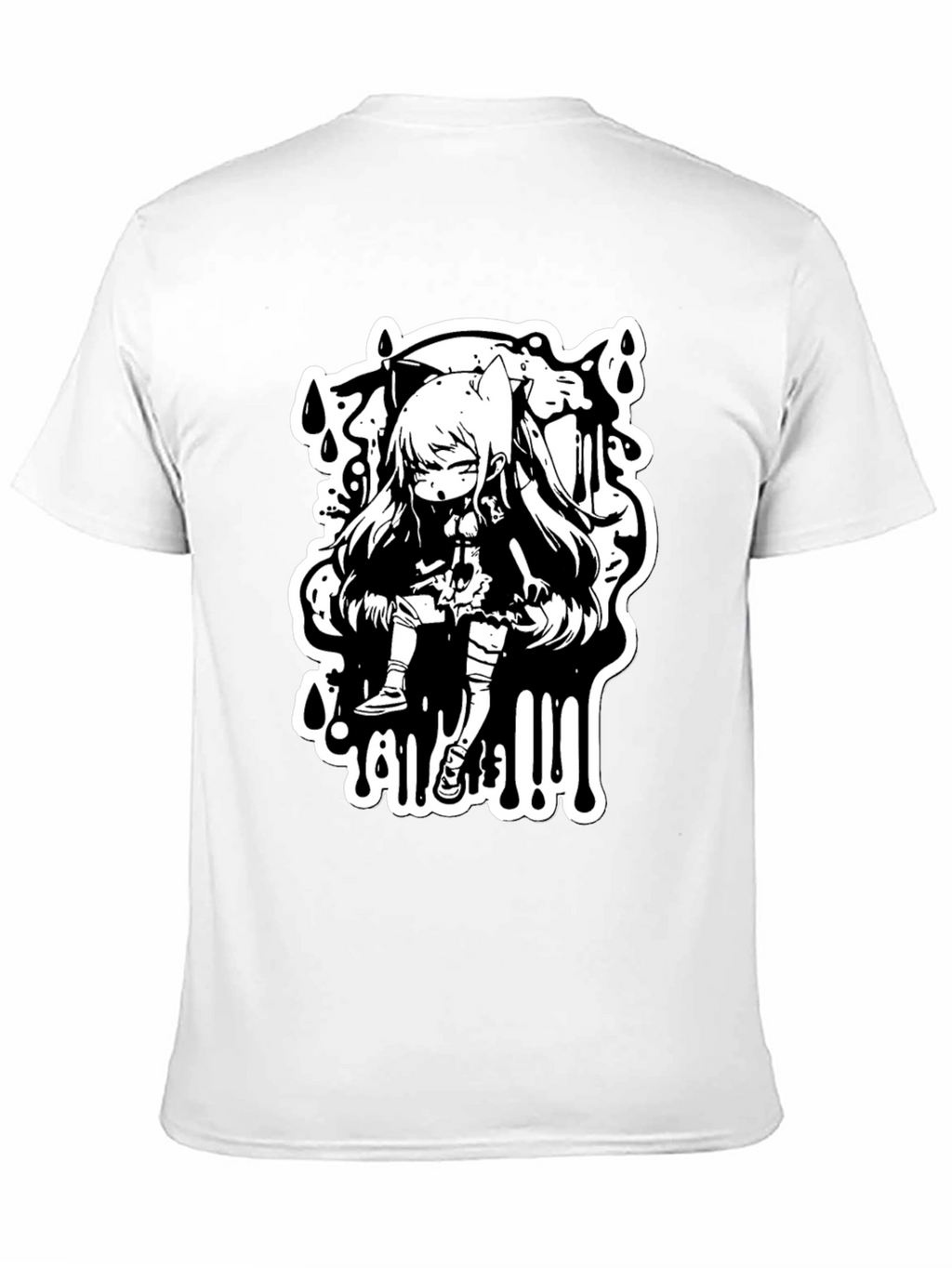 Anime Graphic Black T-Shirt