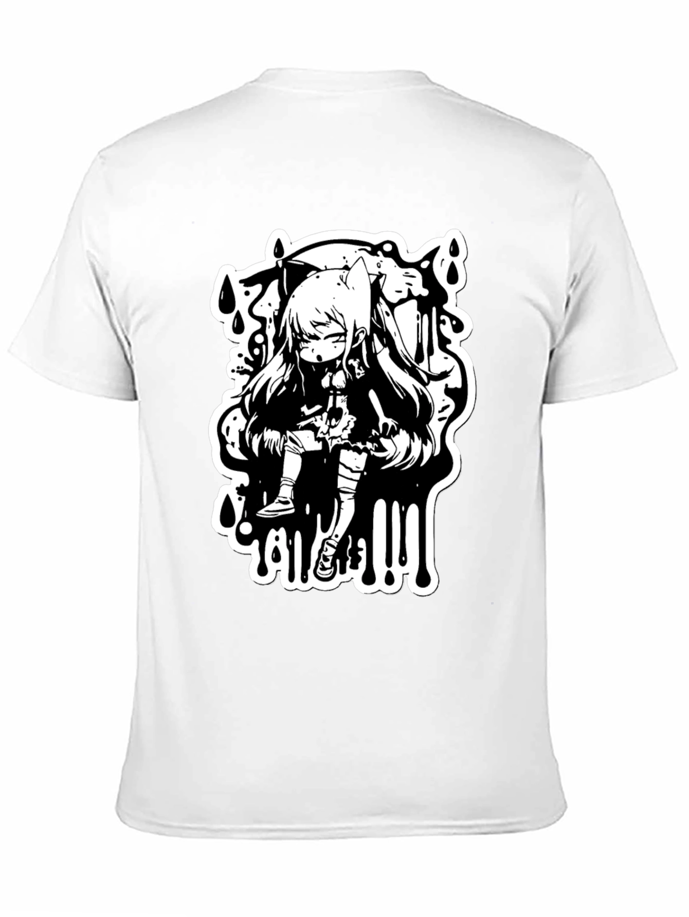 Anime Graphic Black T-Shirt