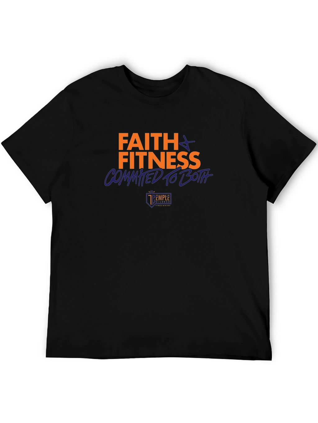 Faith & Fitness Graphic Tee - Black