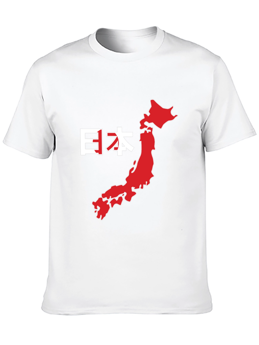 Japan Map Graphic Tee - Black Cotton T-Shirt