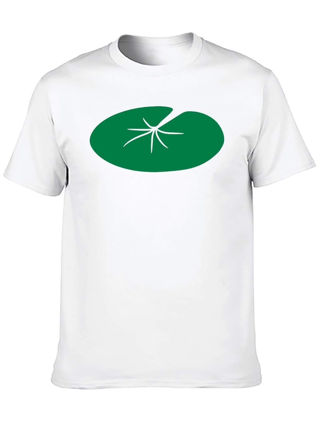 Lily Pad Graphic Tee - Black Cotton T-Shirt