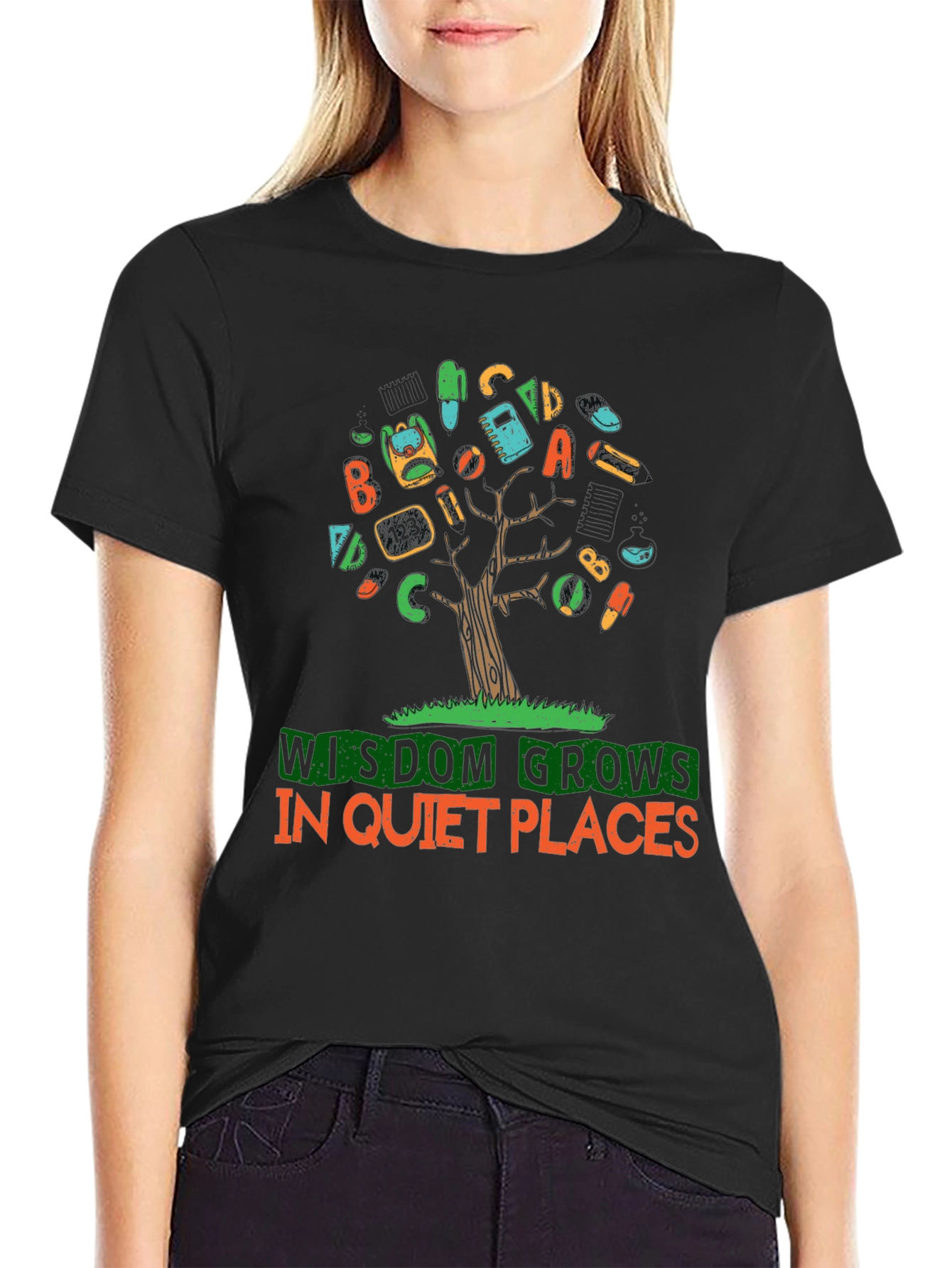 Wisdom Grows in Quiet Places T-Shirt