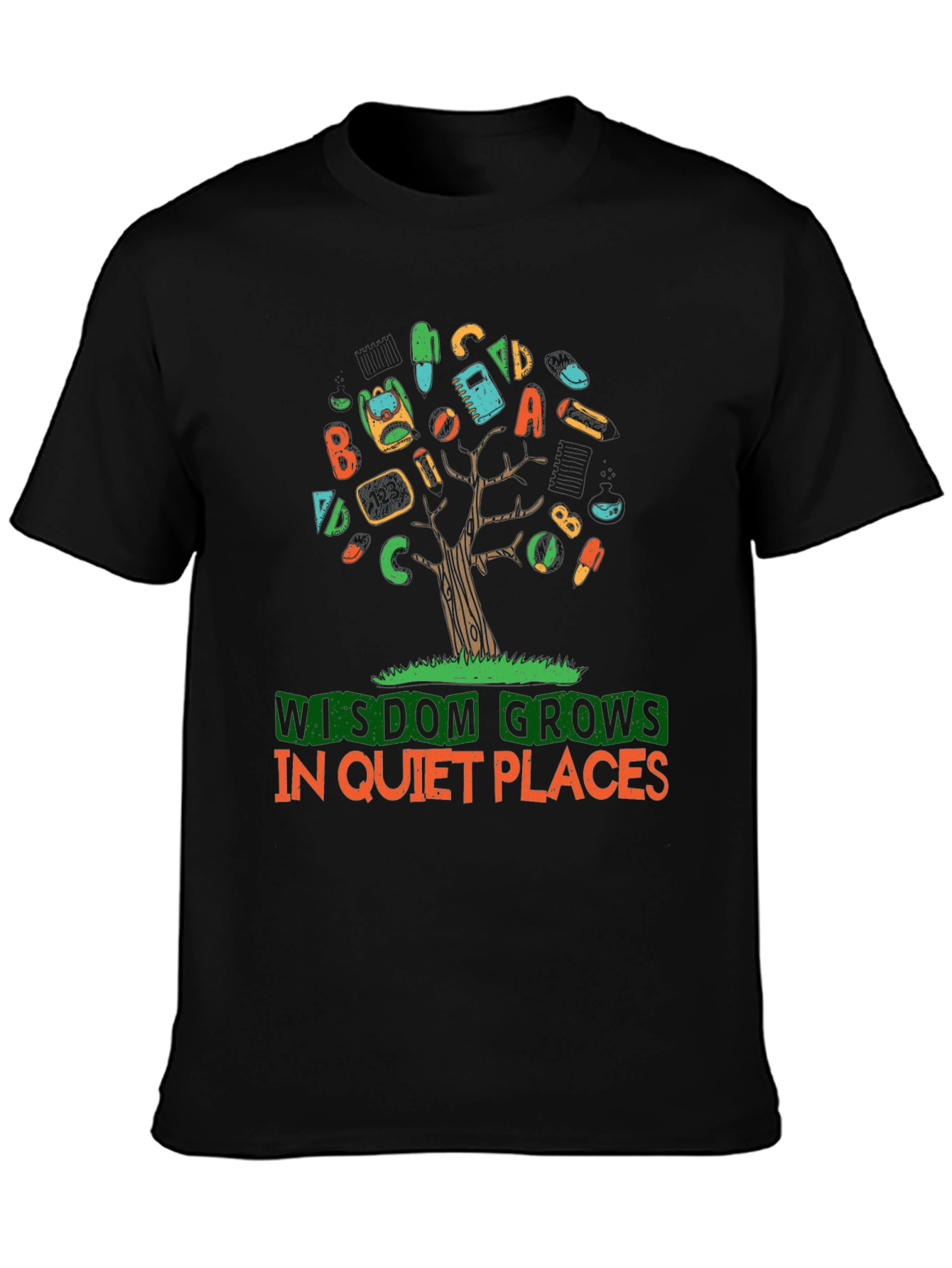 Wisdom Grows in Quiet Places T-Shirt