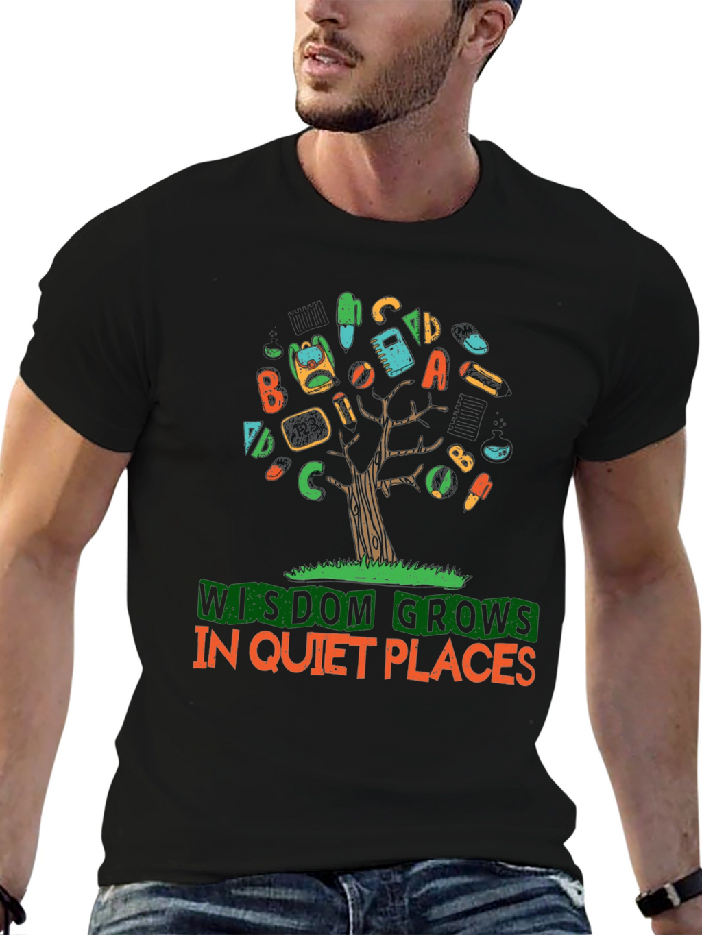 Wisdom Grows in Quiet Places T-Shirt