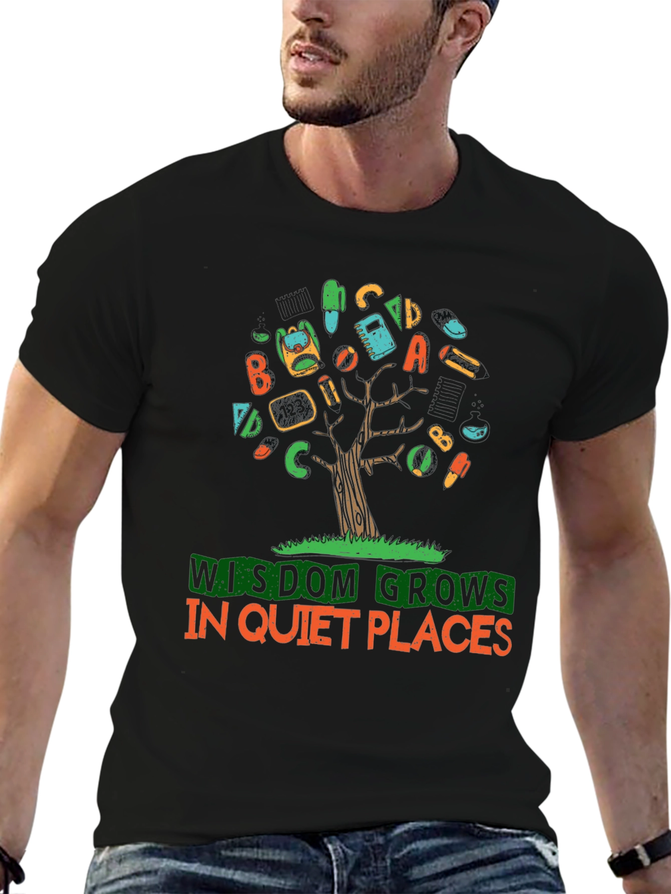 Wisdom Grows in Quiet Places T-Shirt