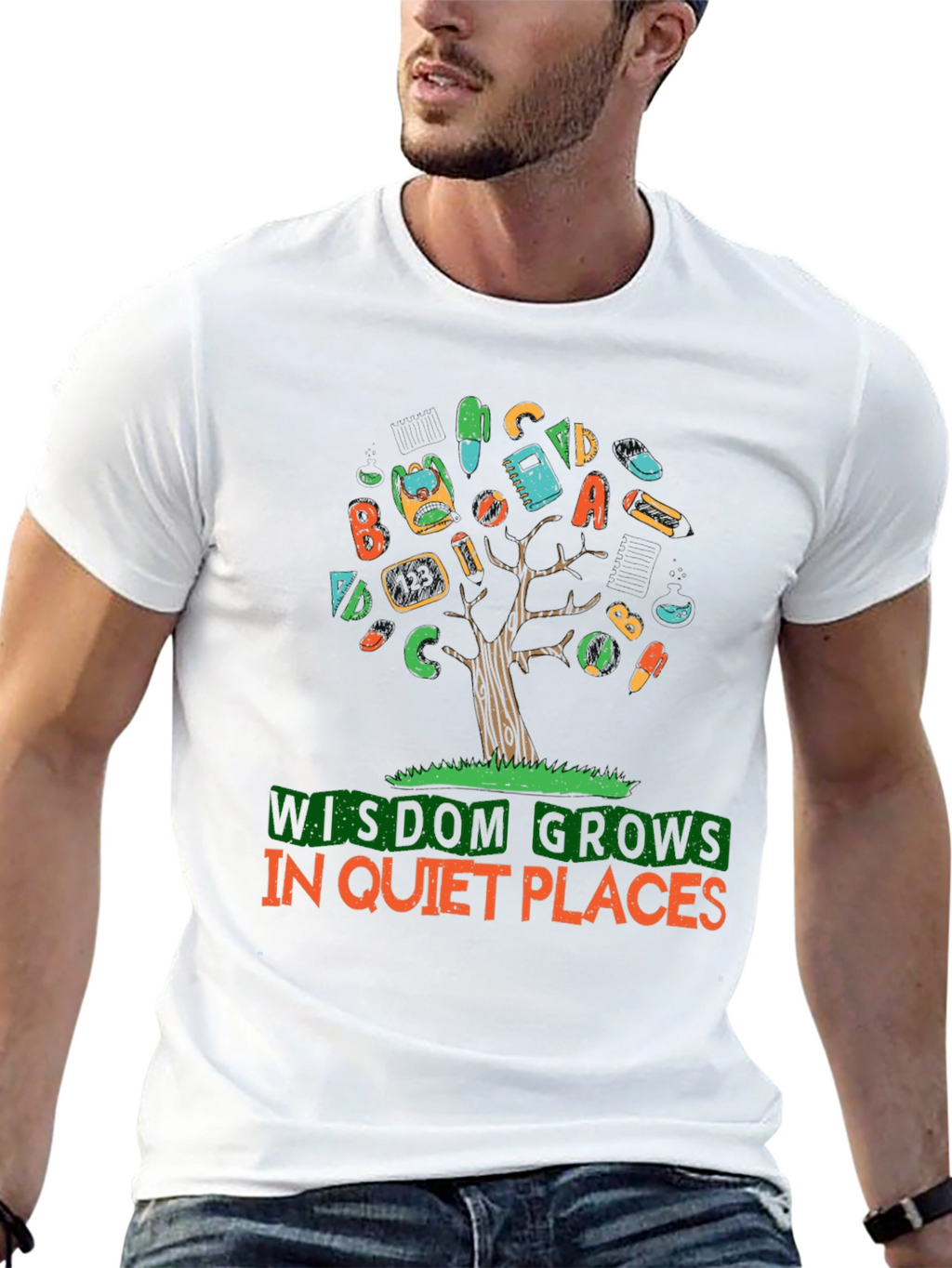 Wisdom Grows in Quiet Places T-Shirt