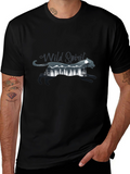 Wild Spirit Graphic Black T-Shirt