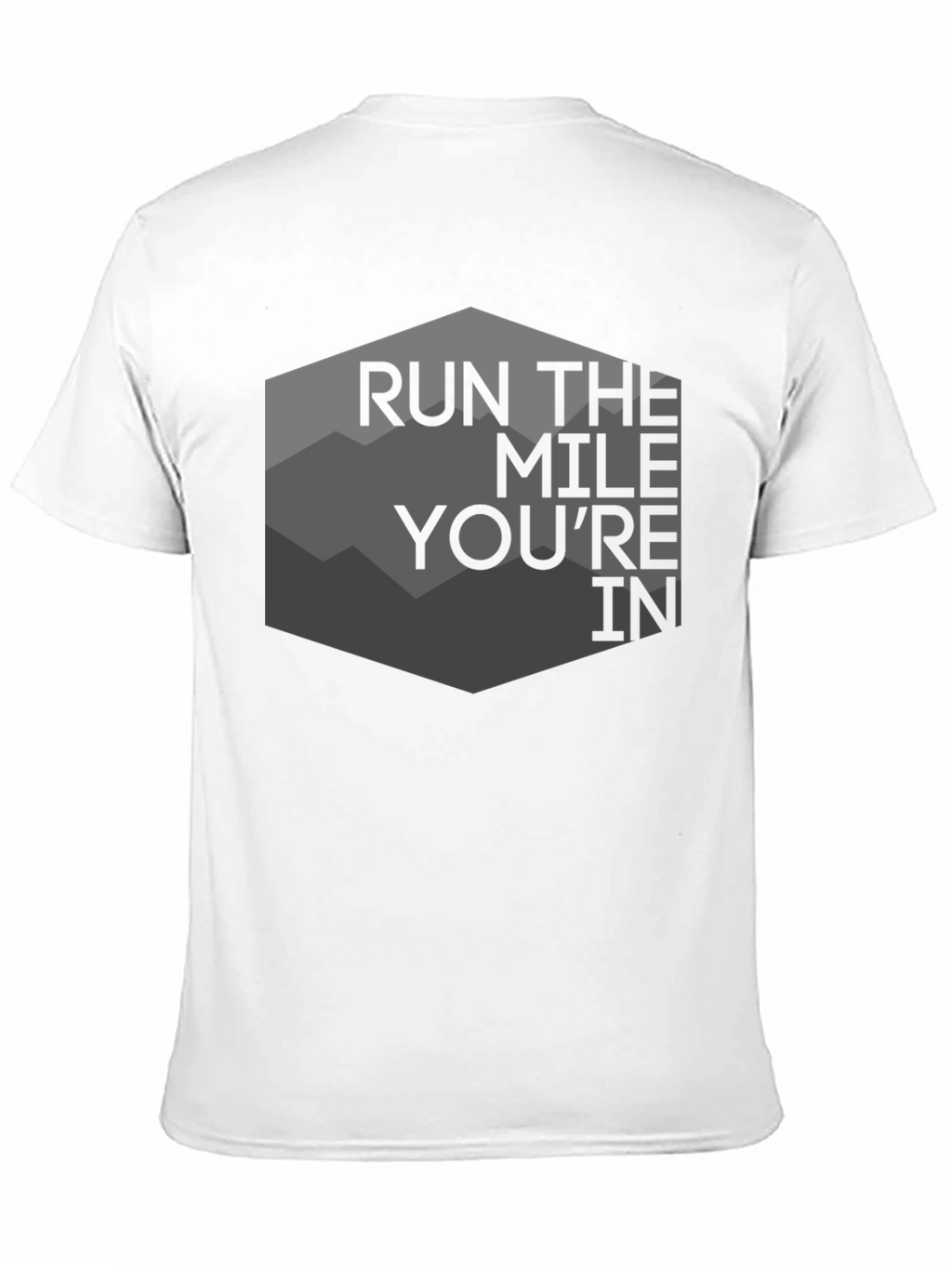 Run the Mile Youre In Black Graphic Tee